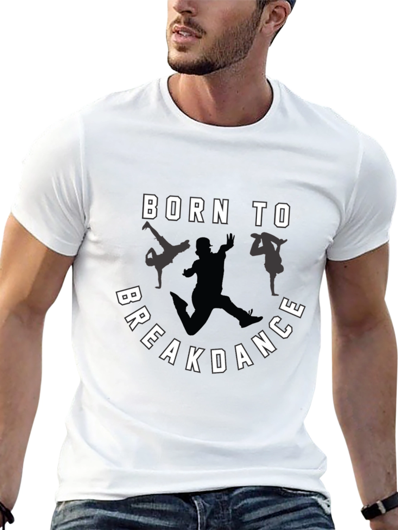 Born to Breakdance Graphic Tee - Black