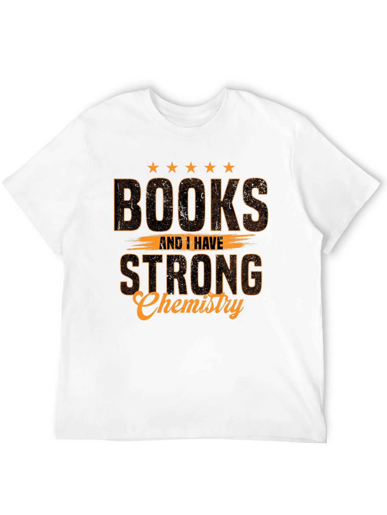 Books & Chemistry Black Graphic T-Shirt