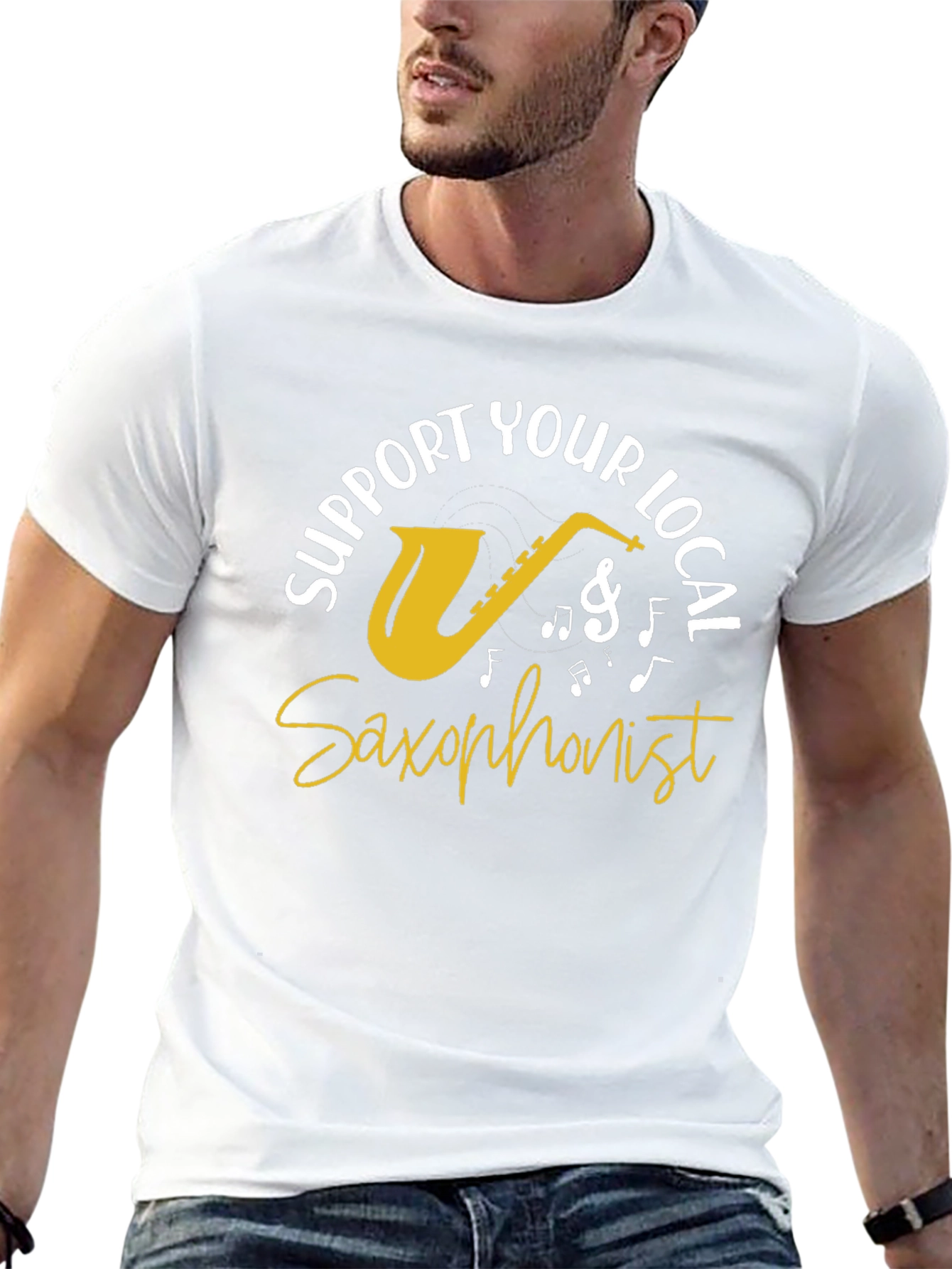 Support Your Local Saxophonist Graphic Tee