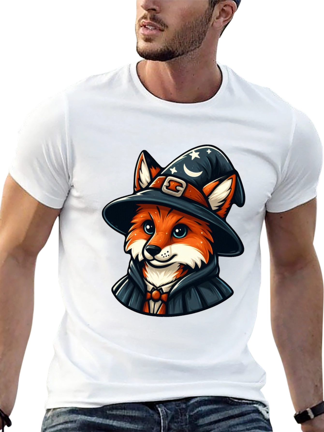 Wizard Fox Graphic T-Shirt