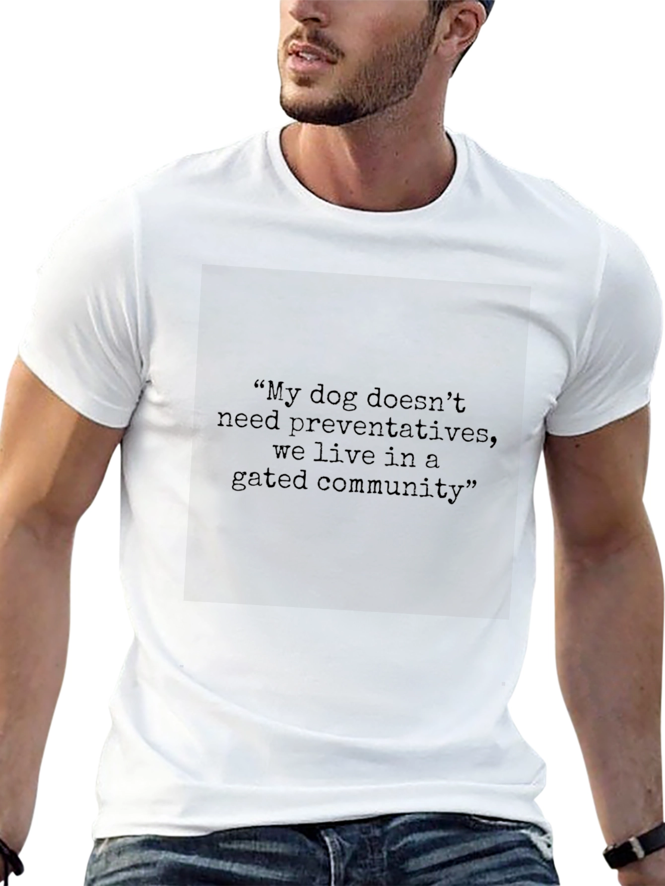 Funny Dog Preventative Gated Community T-Shirt