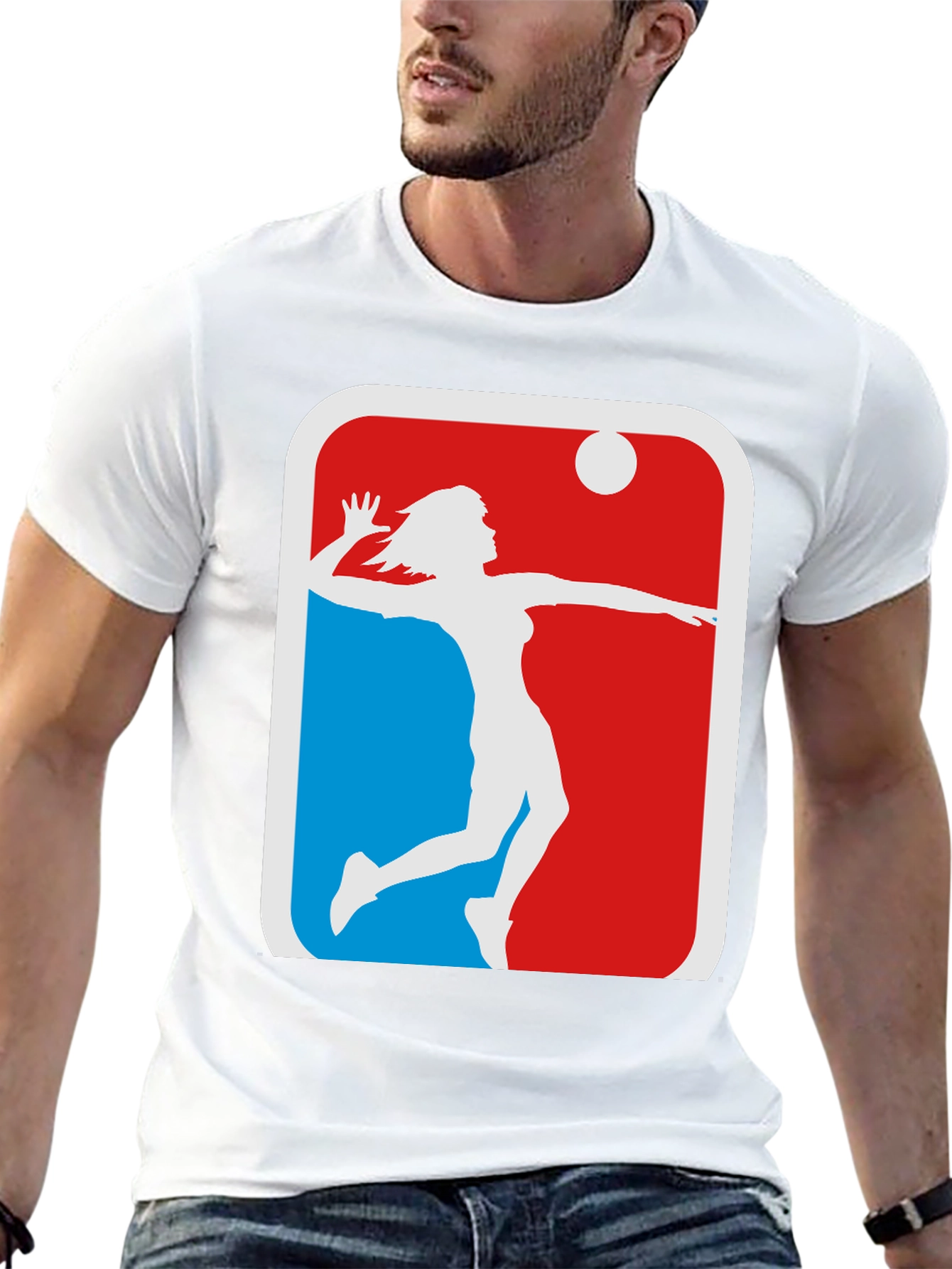 Volleyball Player Graphic T-Shirt