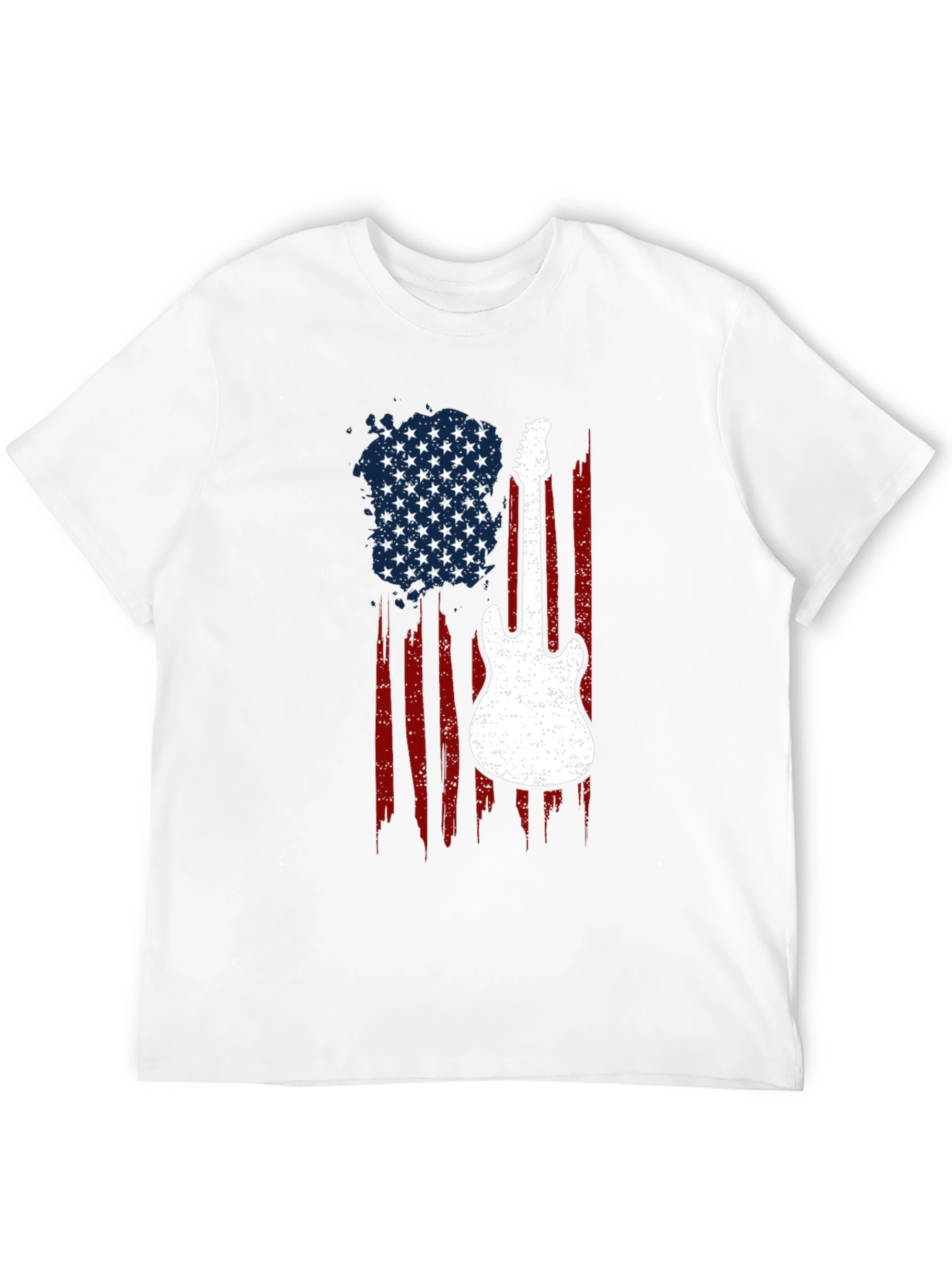 American Flag Guitar T-Shirt