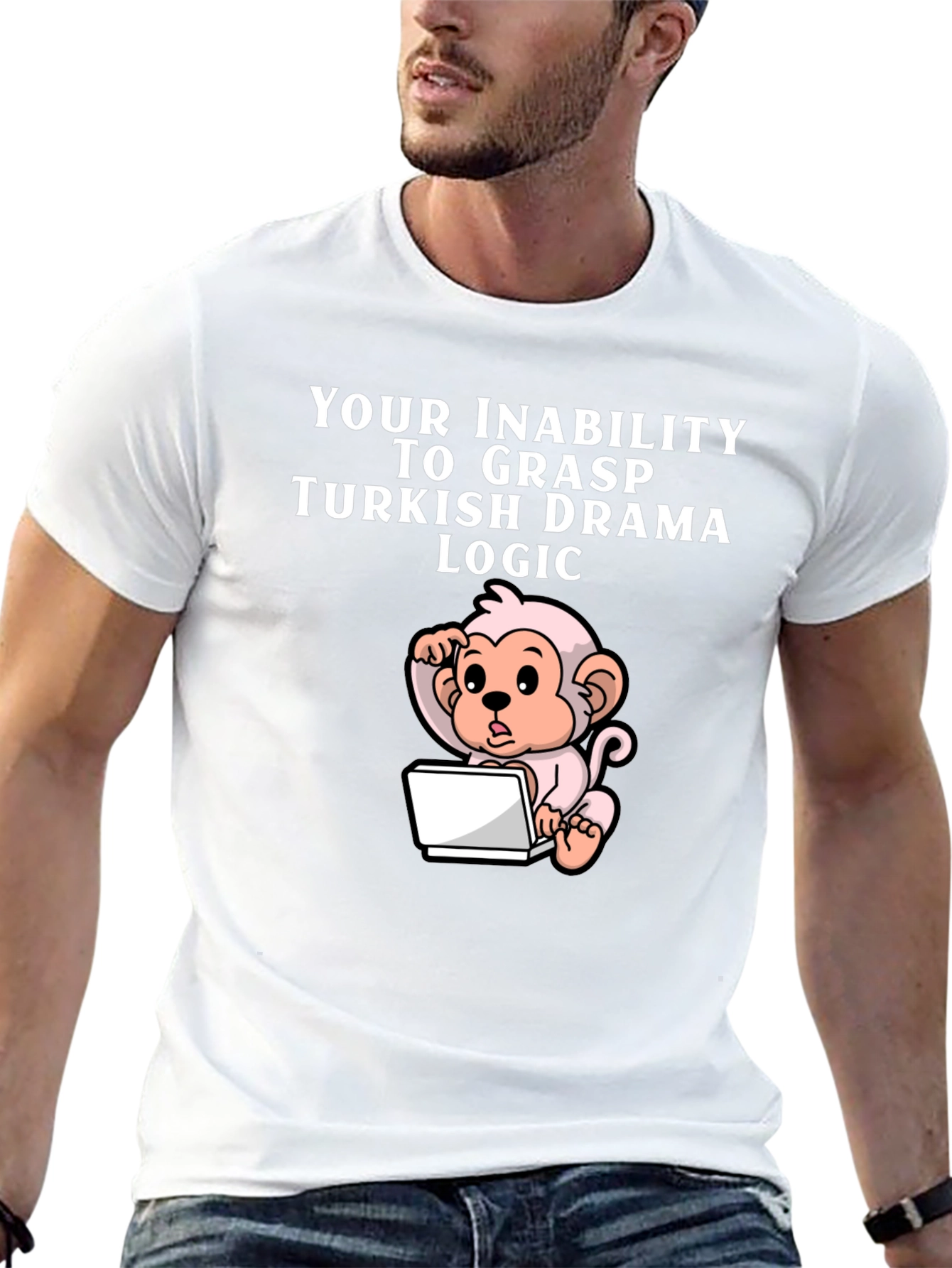Humorous Turkish Drama Logic Monkey T-Shirt