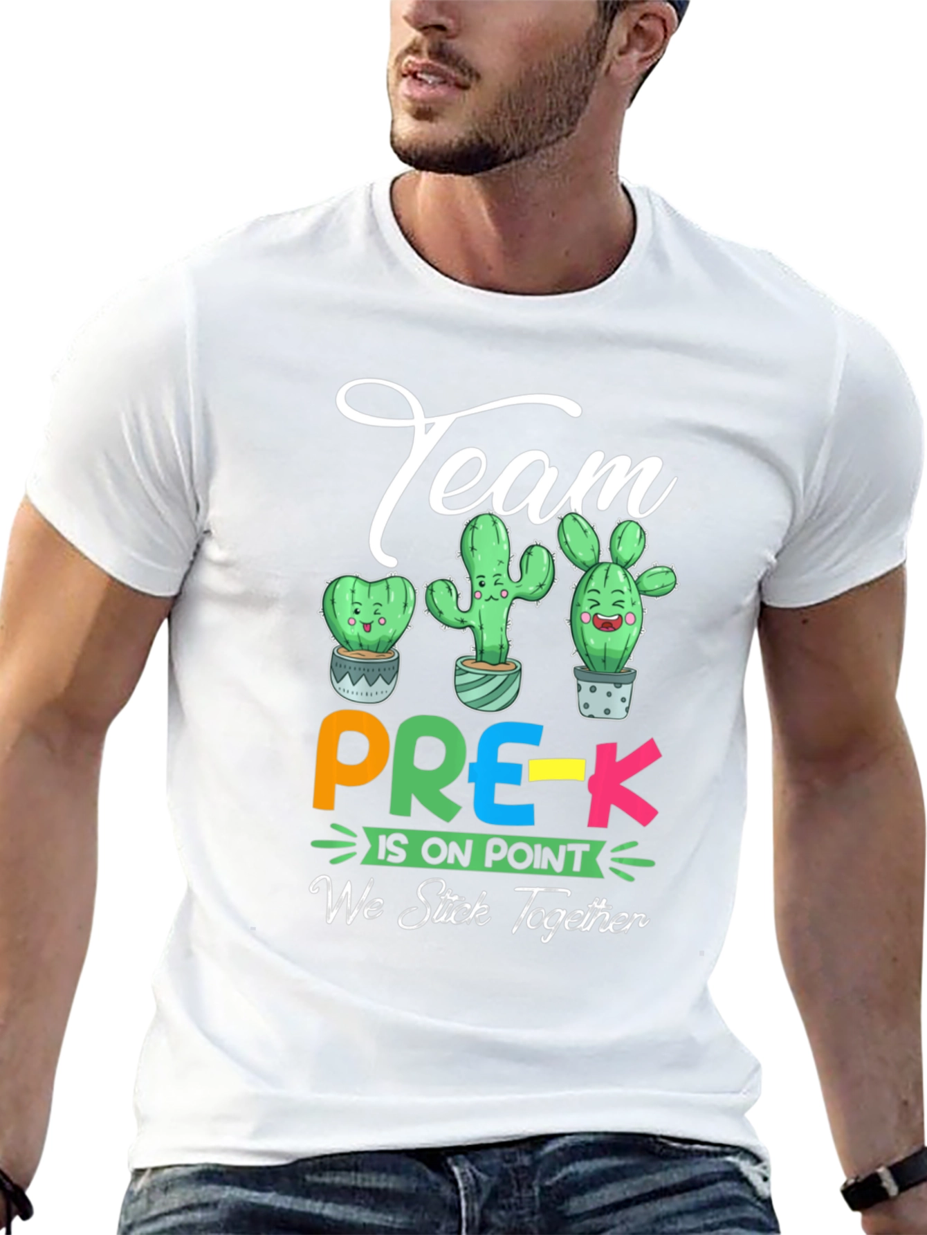 Team Pre-K Cactus Graphic T-Shirt