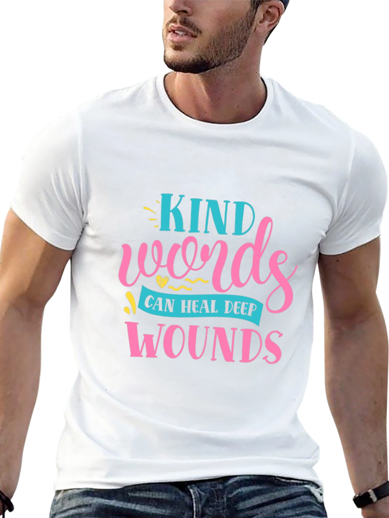 Kind Words Heal Graphic T-Shirt