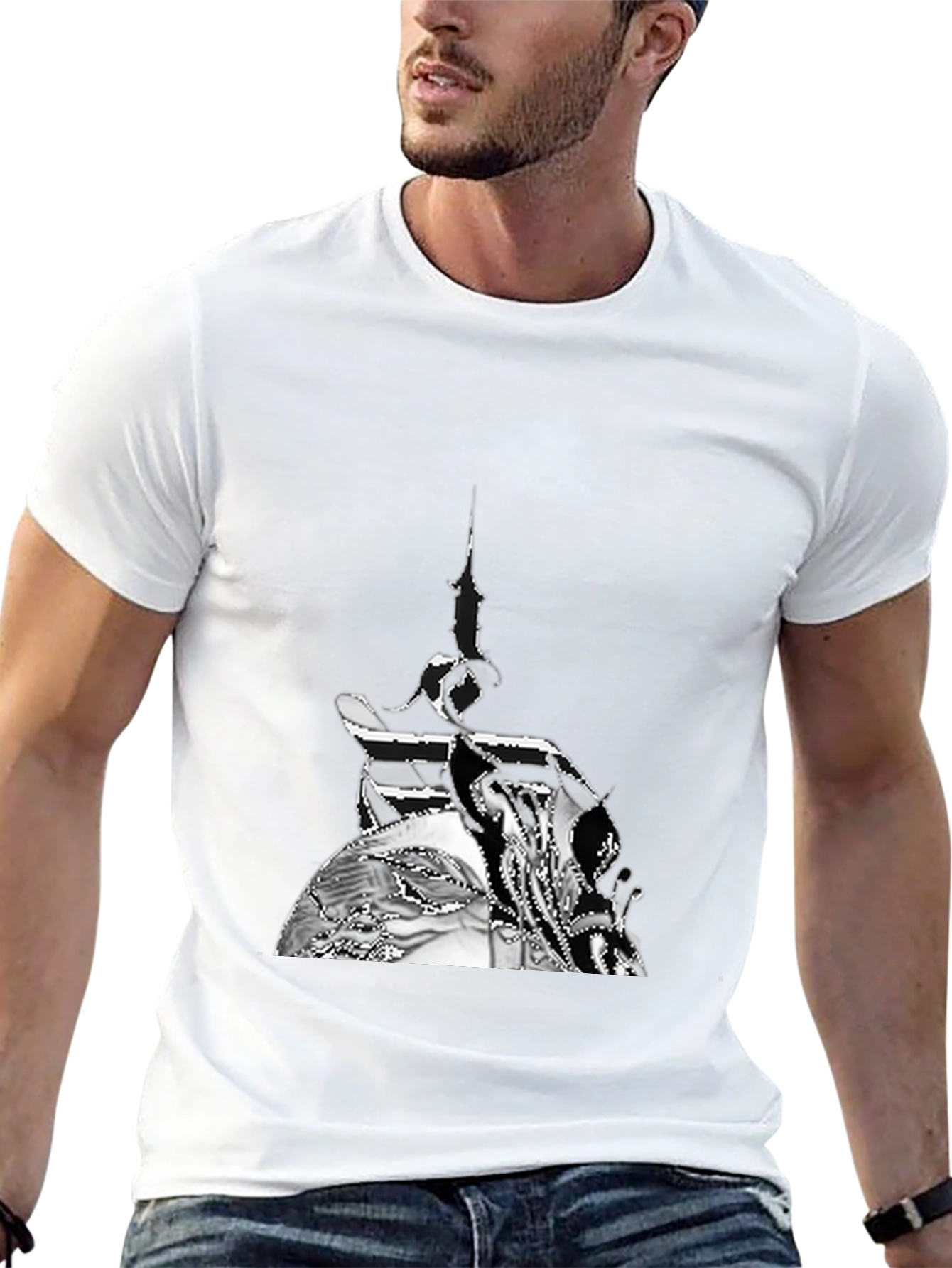 Abstract Art Black T-Shirt