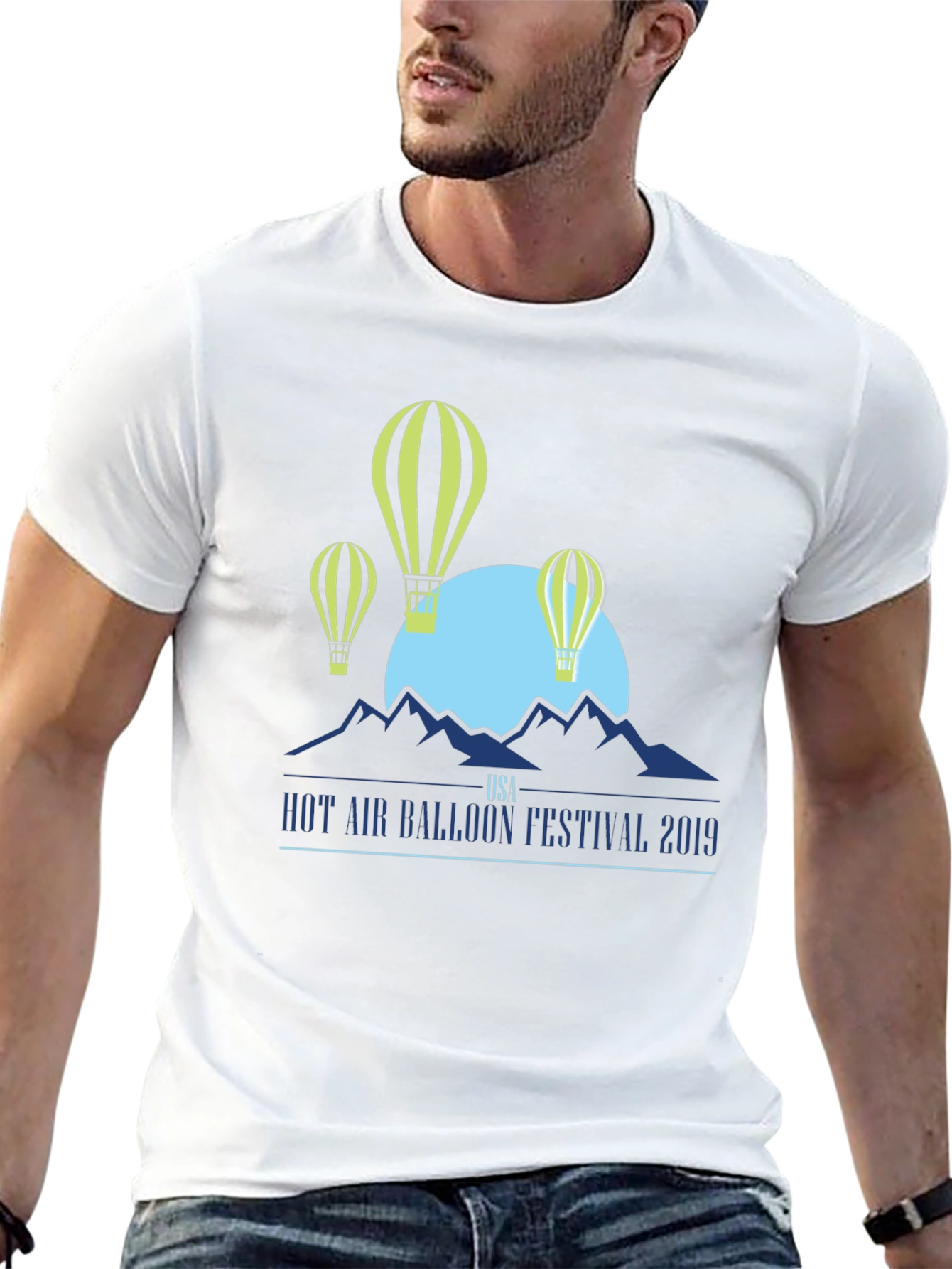 Hot Air Balloon Festival 2019 Black Graphic Tee