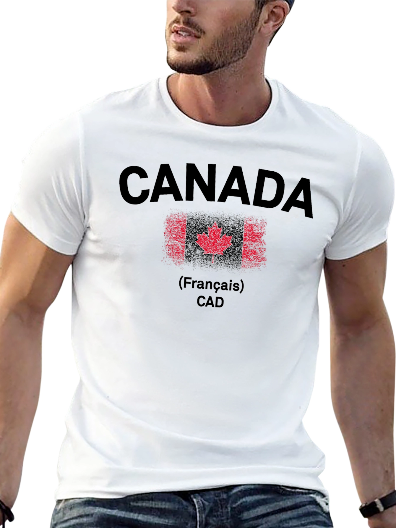 Canada T-Shirt - Mens Black Graphic Tee