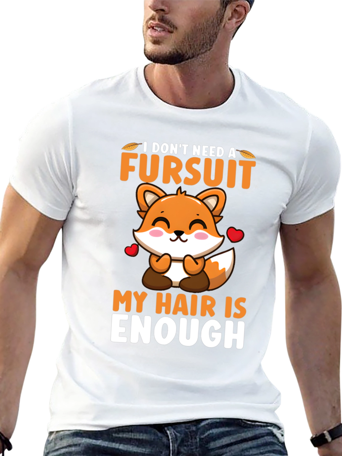 Funny Fursuit Graphic T-Shirt - Hair is Enough!