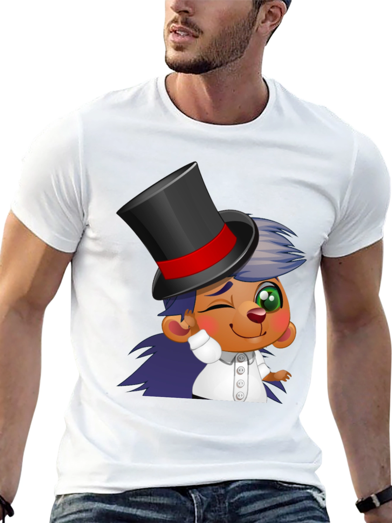 Cartoon Magician T-Shirt - Funky Design