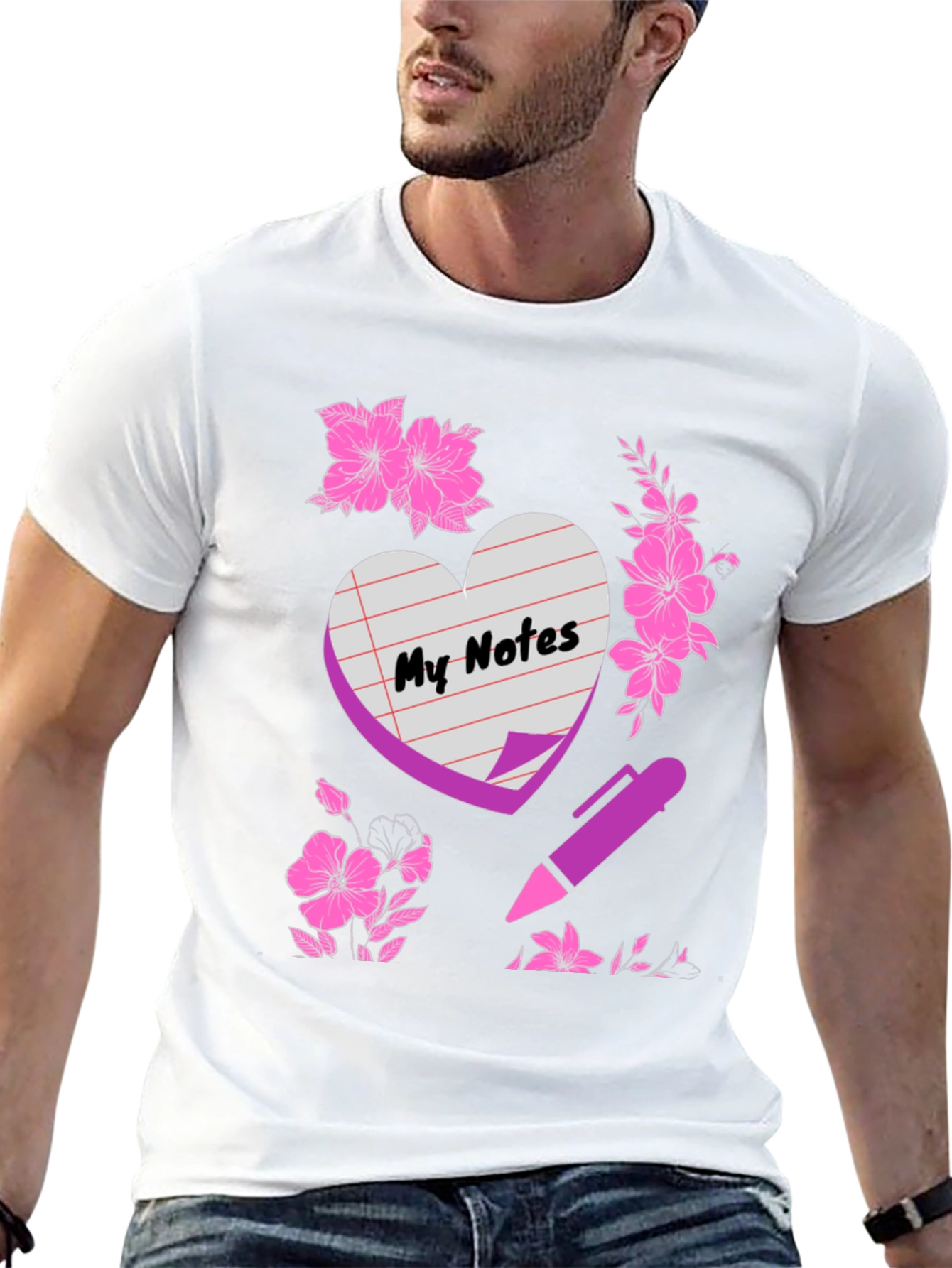 My Notes Graphic Tee - Black