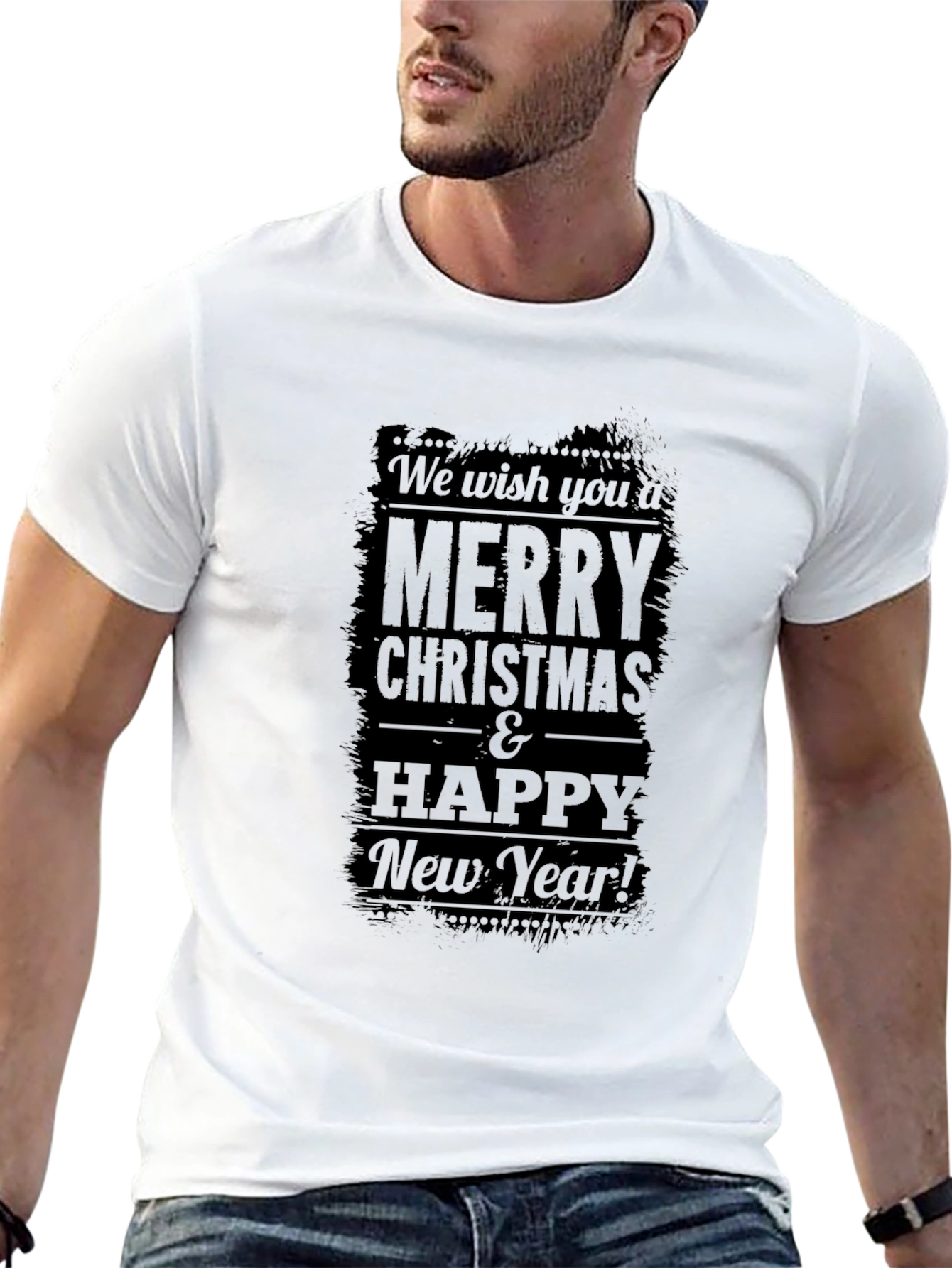Merry Christmas & Happy New Year Black T-Shirt