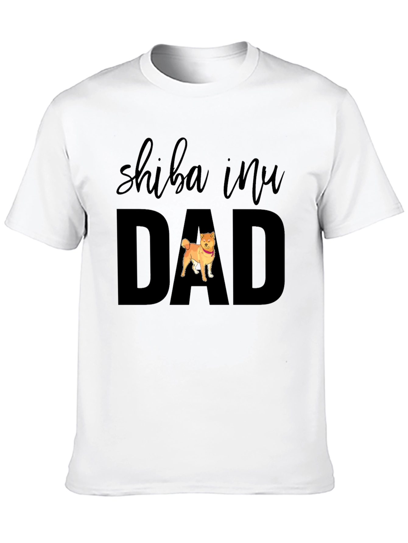 Shiba Inu Dad T-Shirt - Black Dog Lover Tee