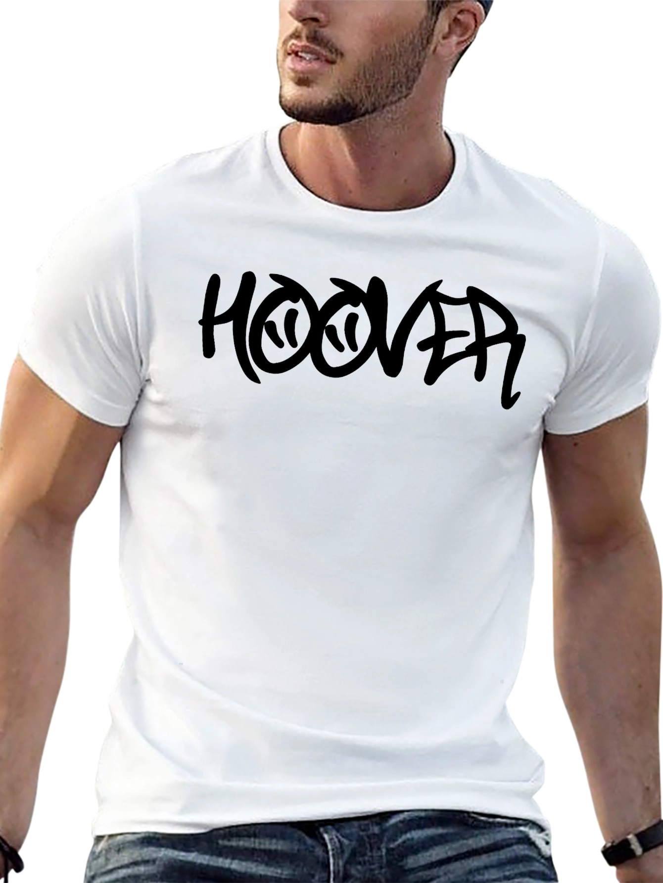 Hoover Black Graphic Print T-Shirt