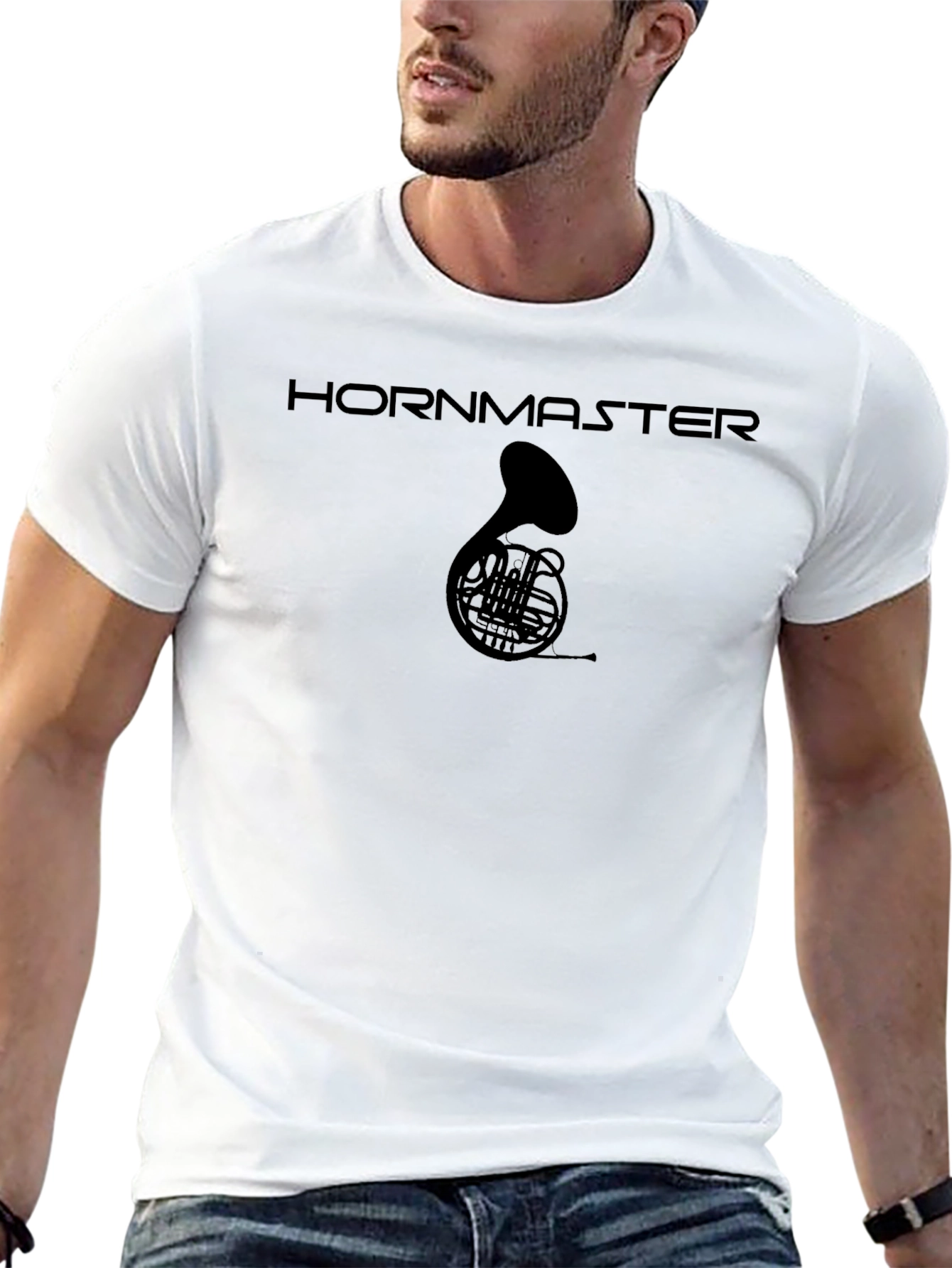 Hornmaster French Horn Black T-Shirt