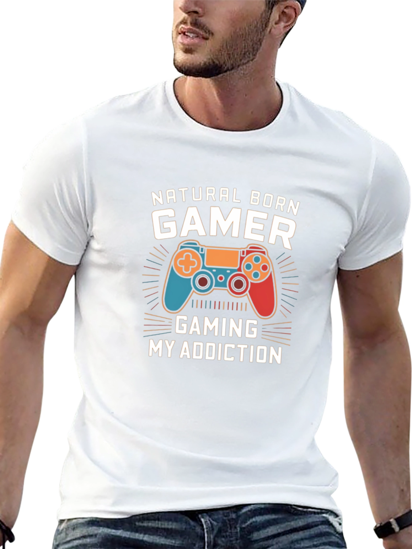 Natural Born Gamer Black T-Shirt