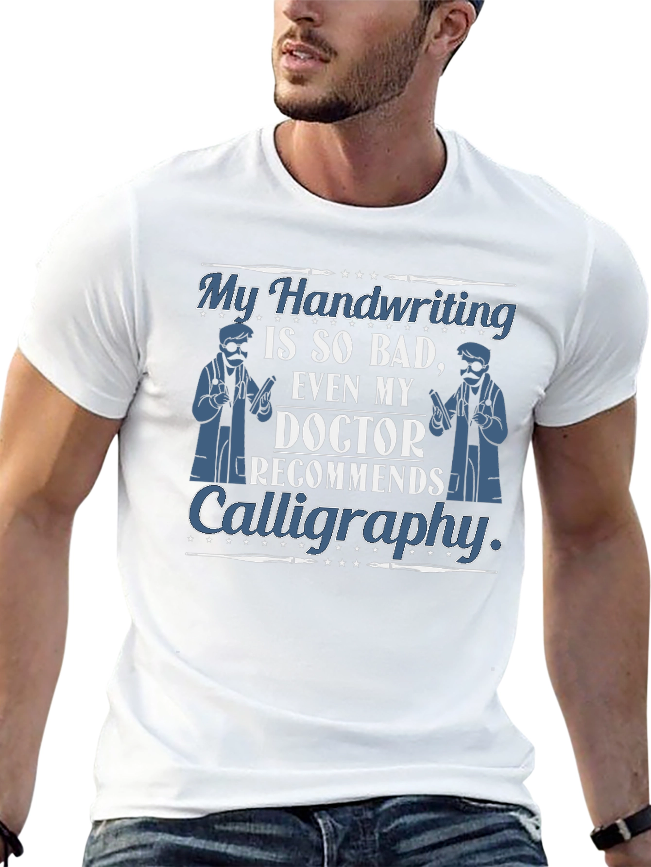 Funny Handwriting Calligraphy Doctor T-Shirt