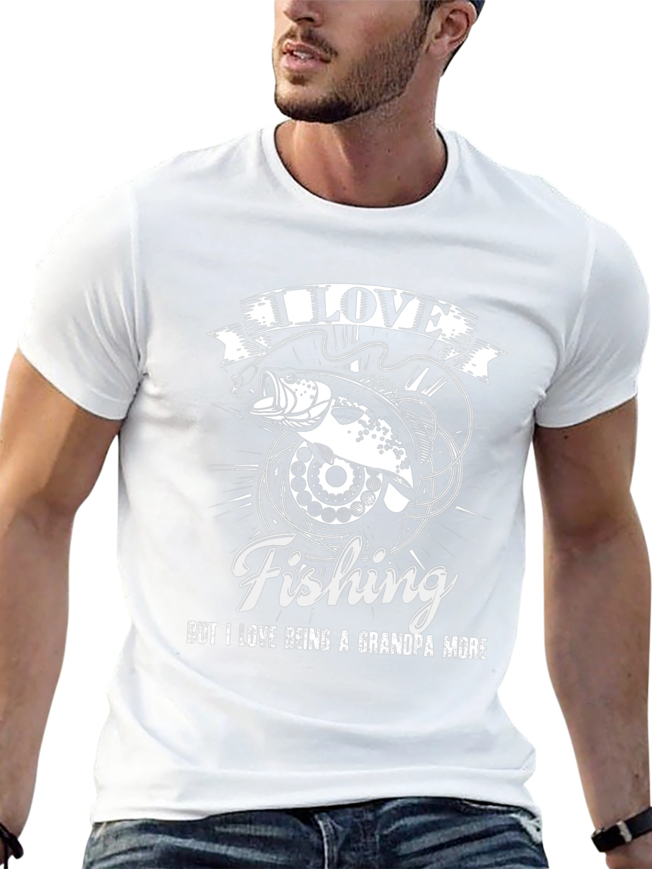 I Love Fishing Grandpa T-Shirt