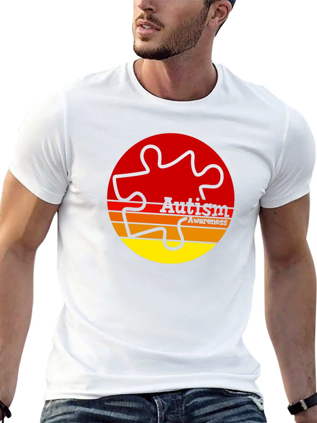 Autism Awareness T-Shirt Puzzle Piece Graphic Tee