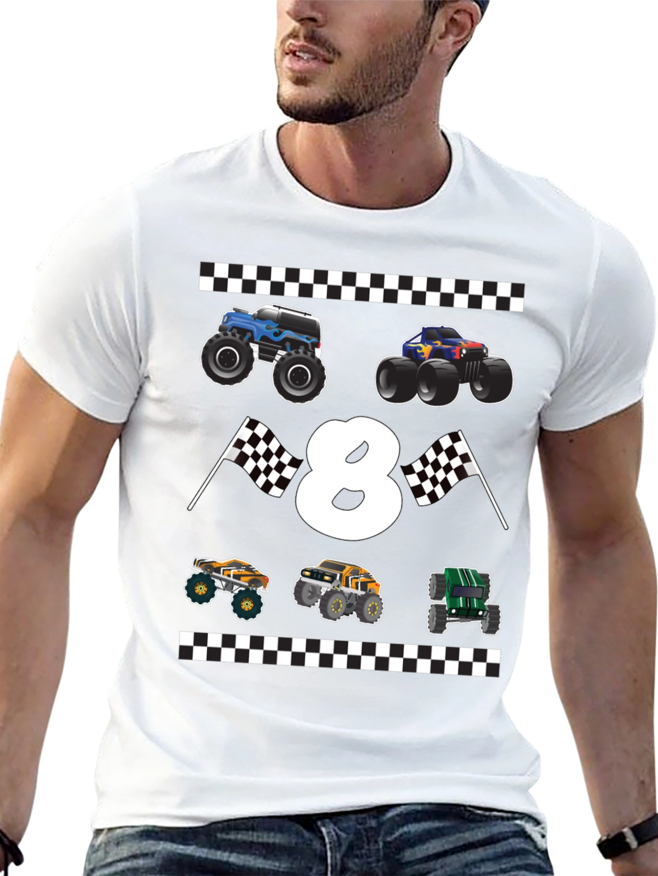 Monster Truck 8th Birthday T-Shirt