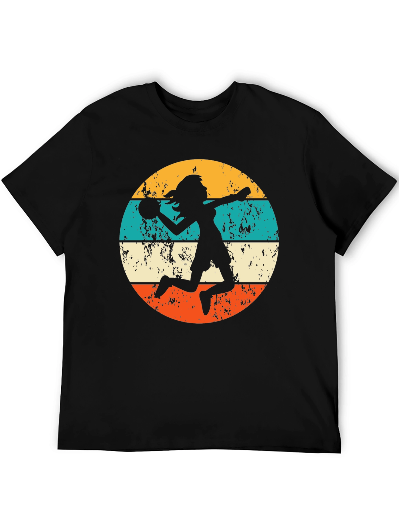 Retro Volleyball Player Graphic Tee
