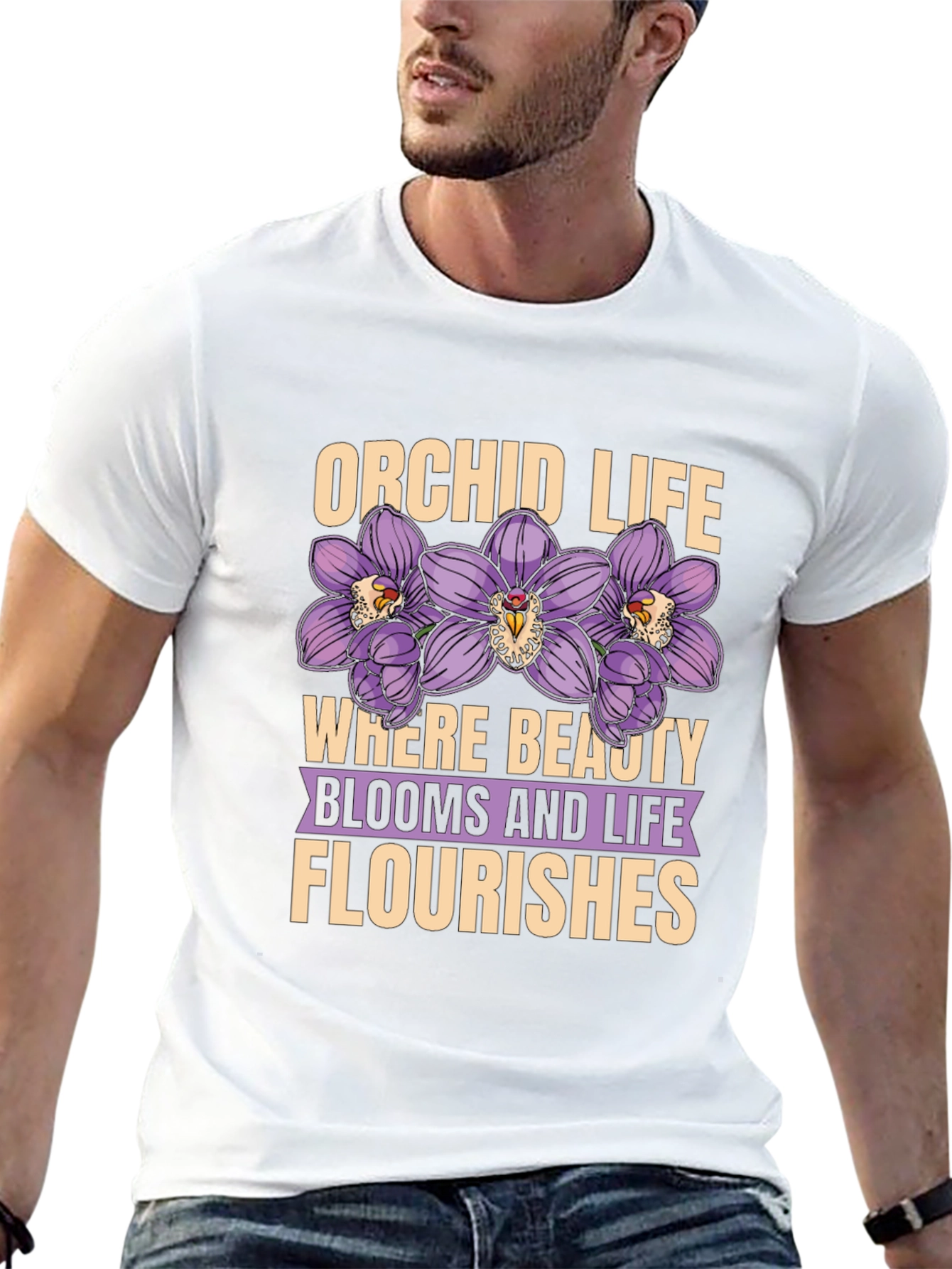 Orchid Life Graphic T-Shirt