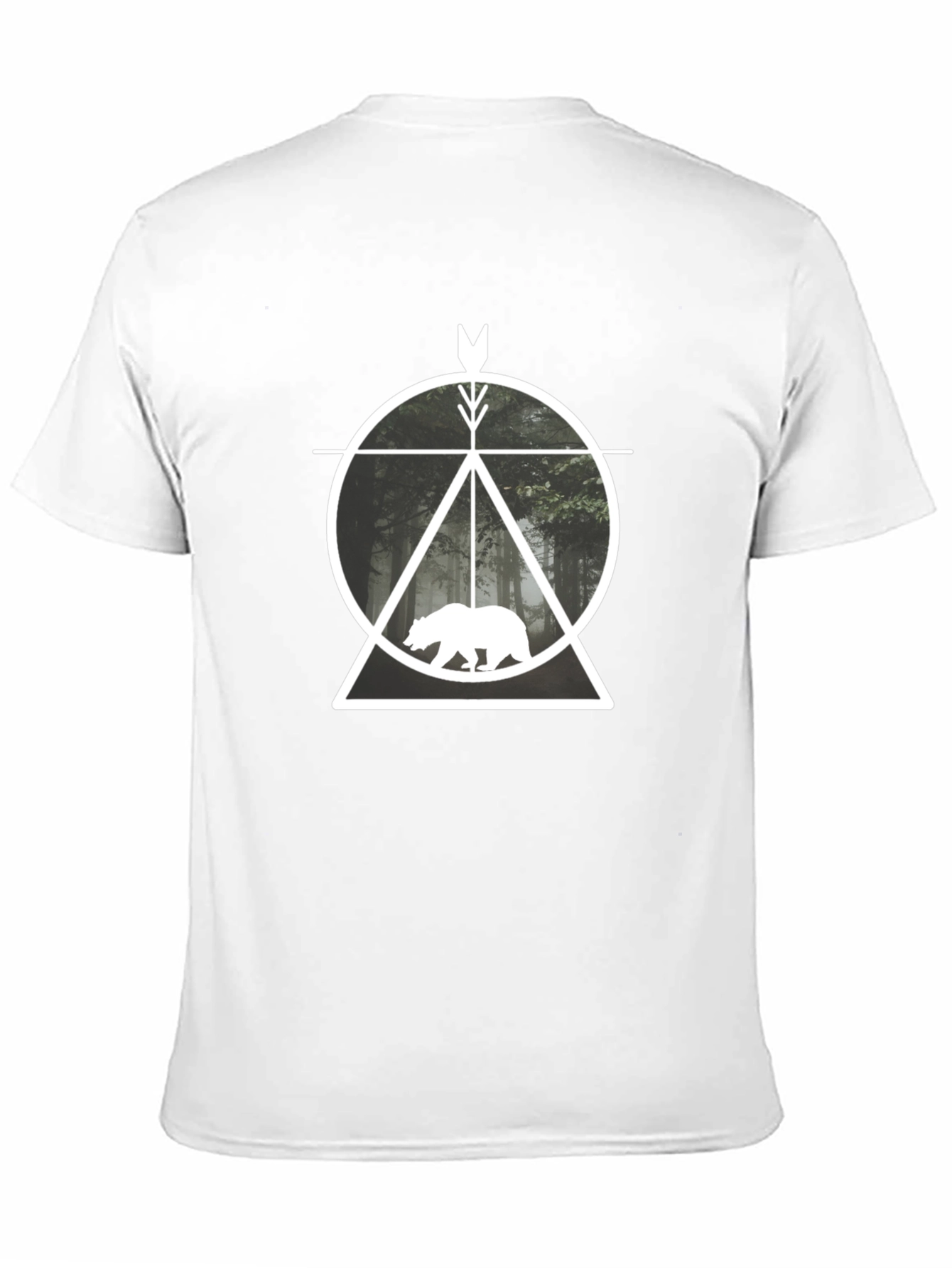 Nature Arrow Bear T-Shirt - Mens Black Tee