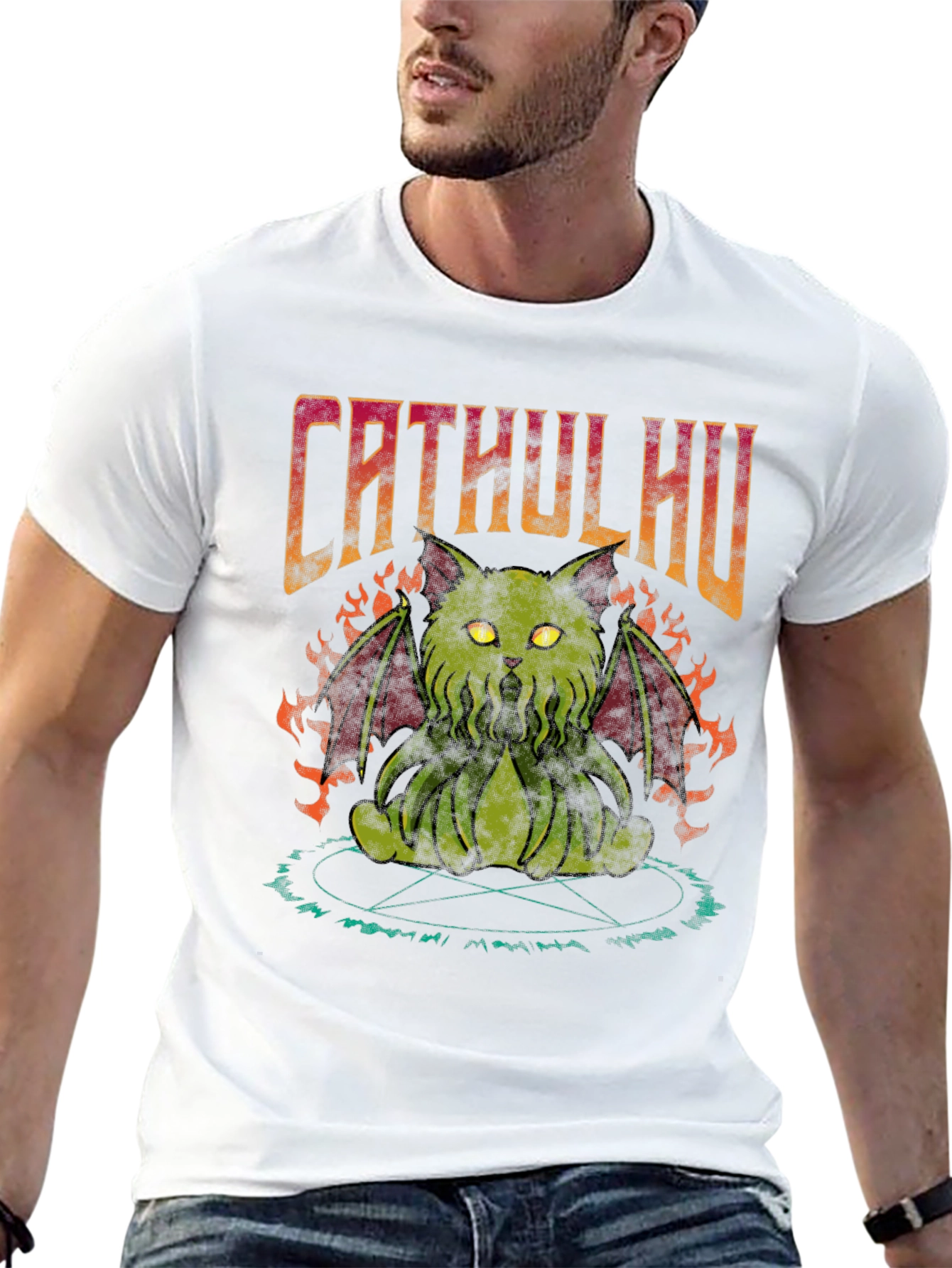 CATHULHU T-Shirt Funny Horror Graphic Tee