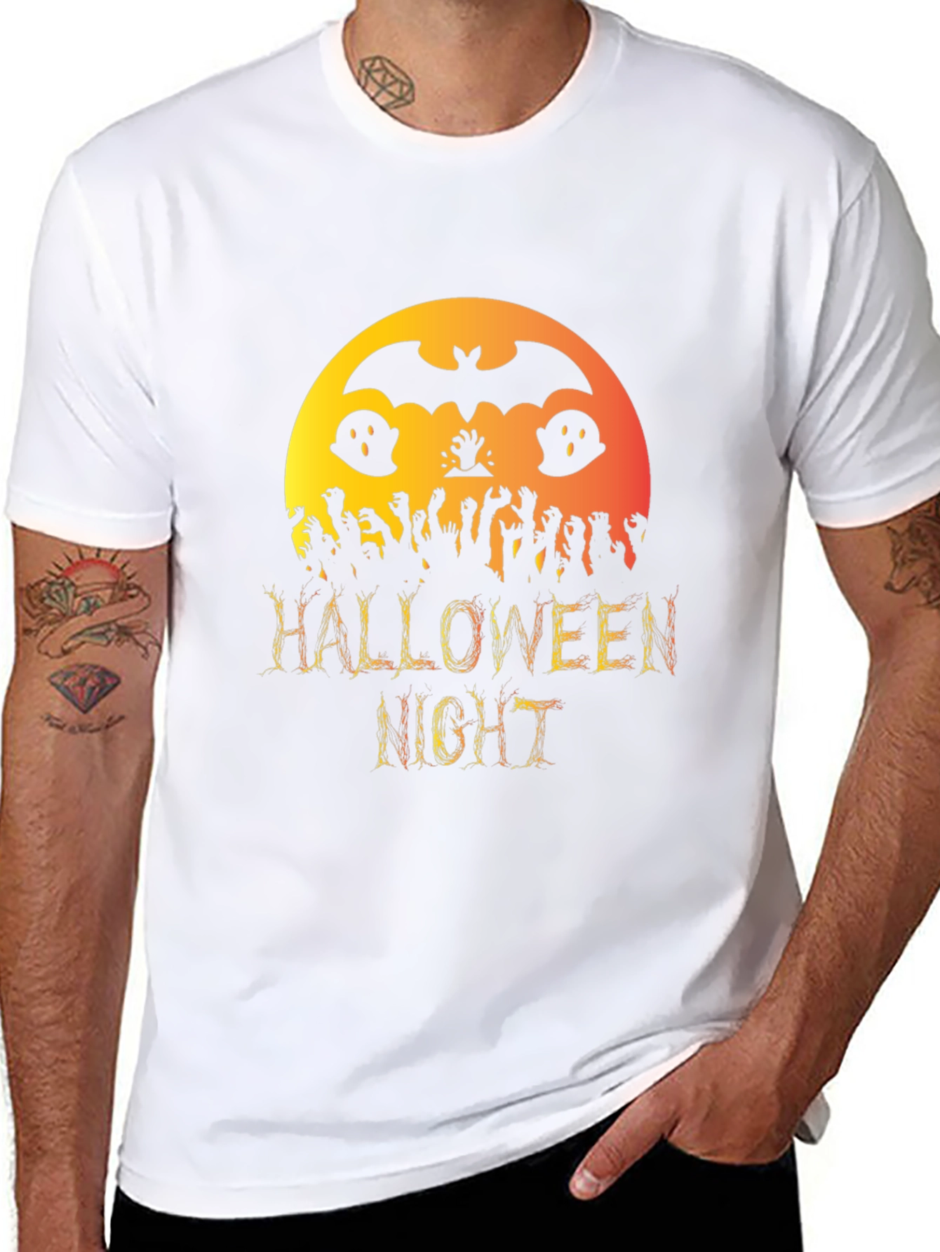 Halloween Night Graphic T-Shirt