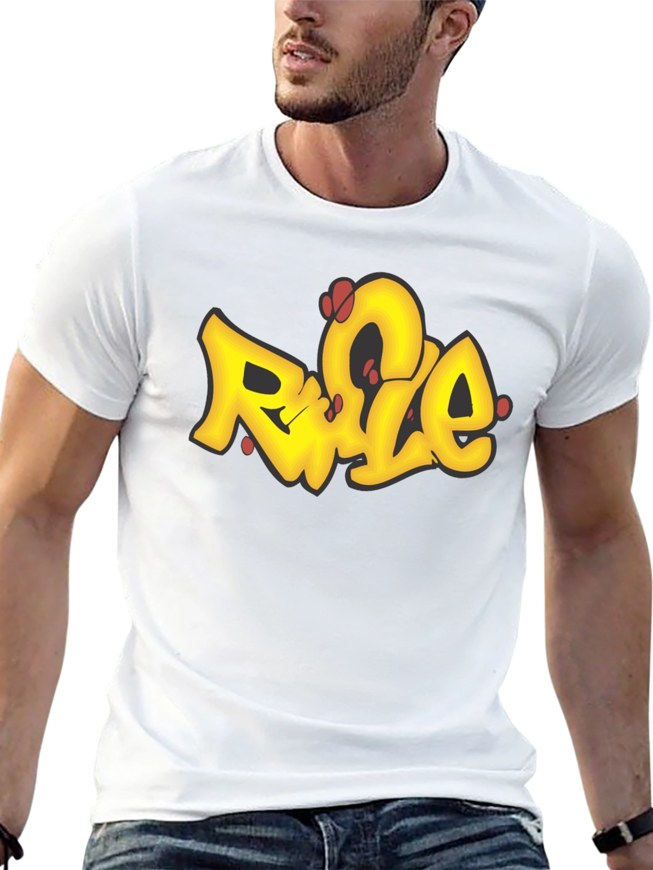 Graffiti Style Graphic Tee - Urban Black T-Shirt
