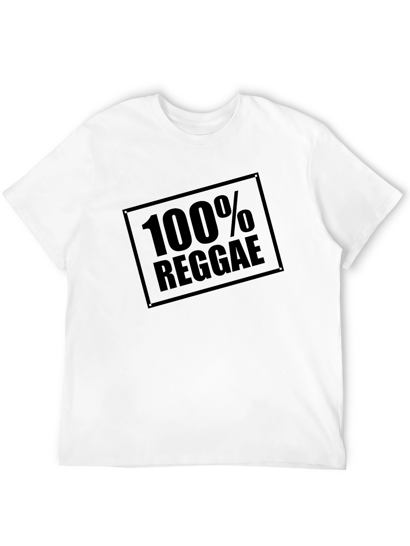 100% Reggae Graphic Tee - Classic Black T-Shirt