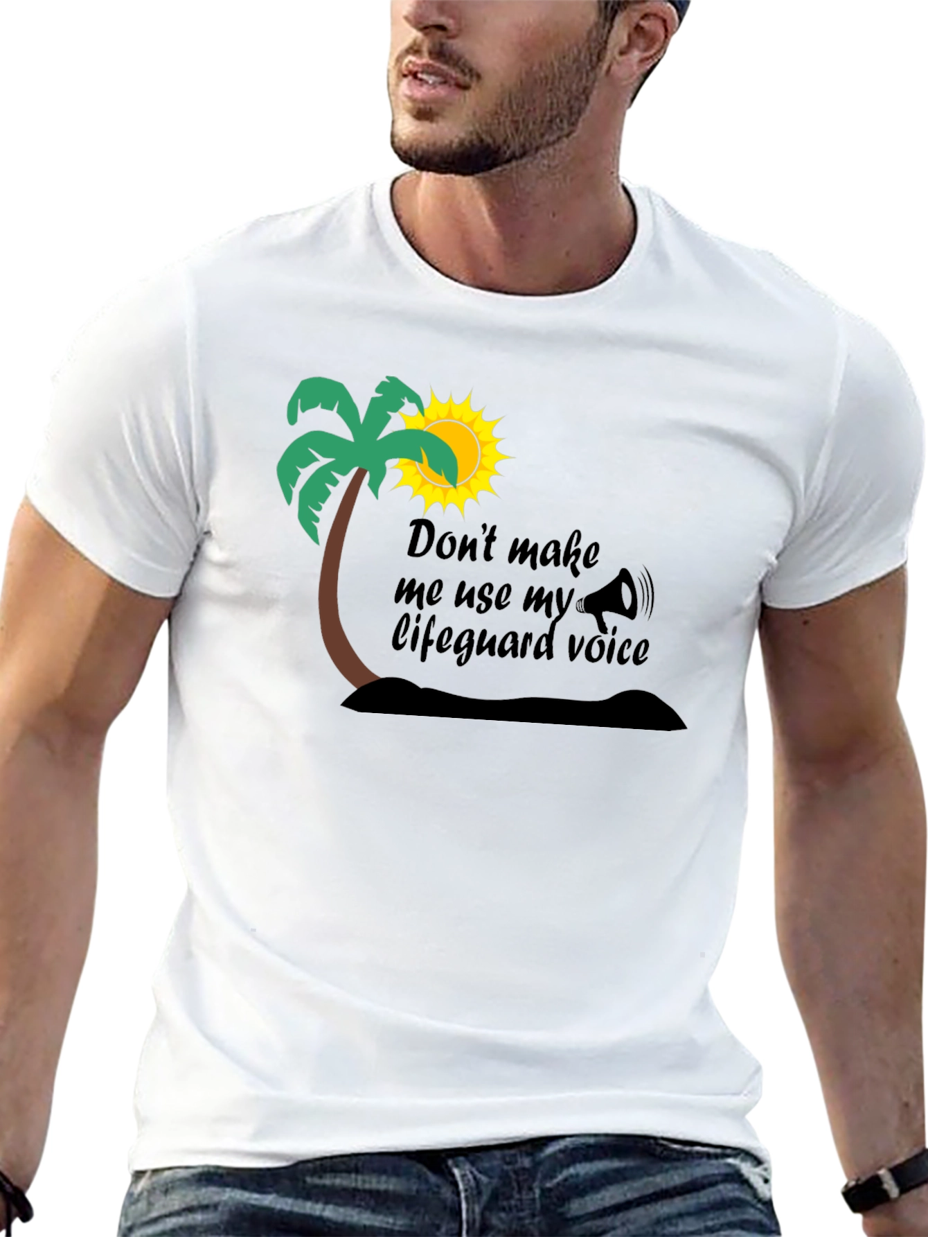 Lifeguard Voice T-Shirt - Funny Beach Humor Tee