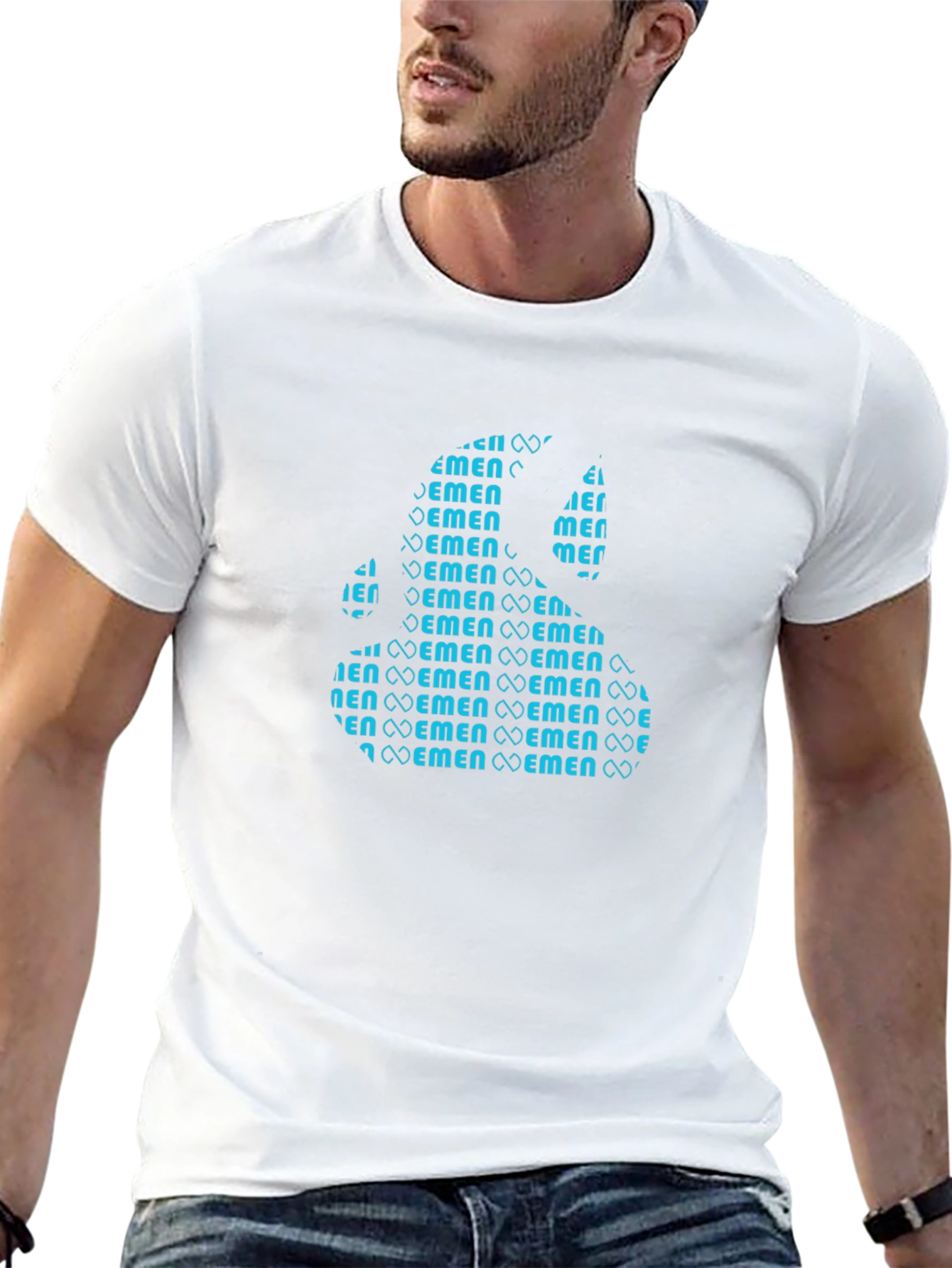 Mens Silhouette Graphic T-Shirt - Black