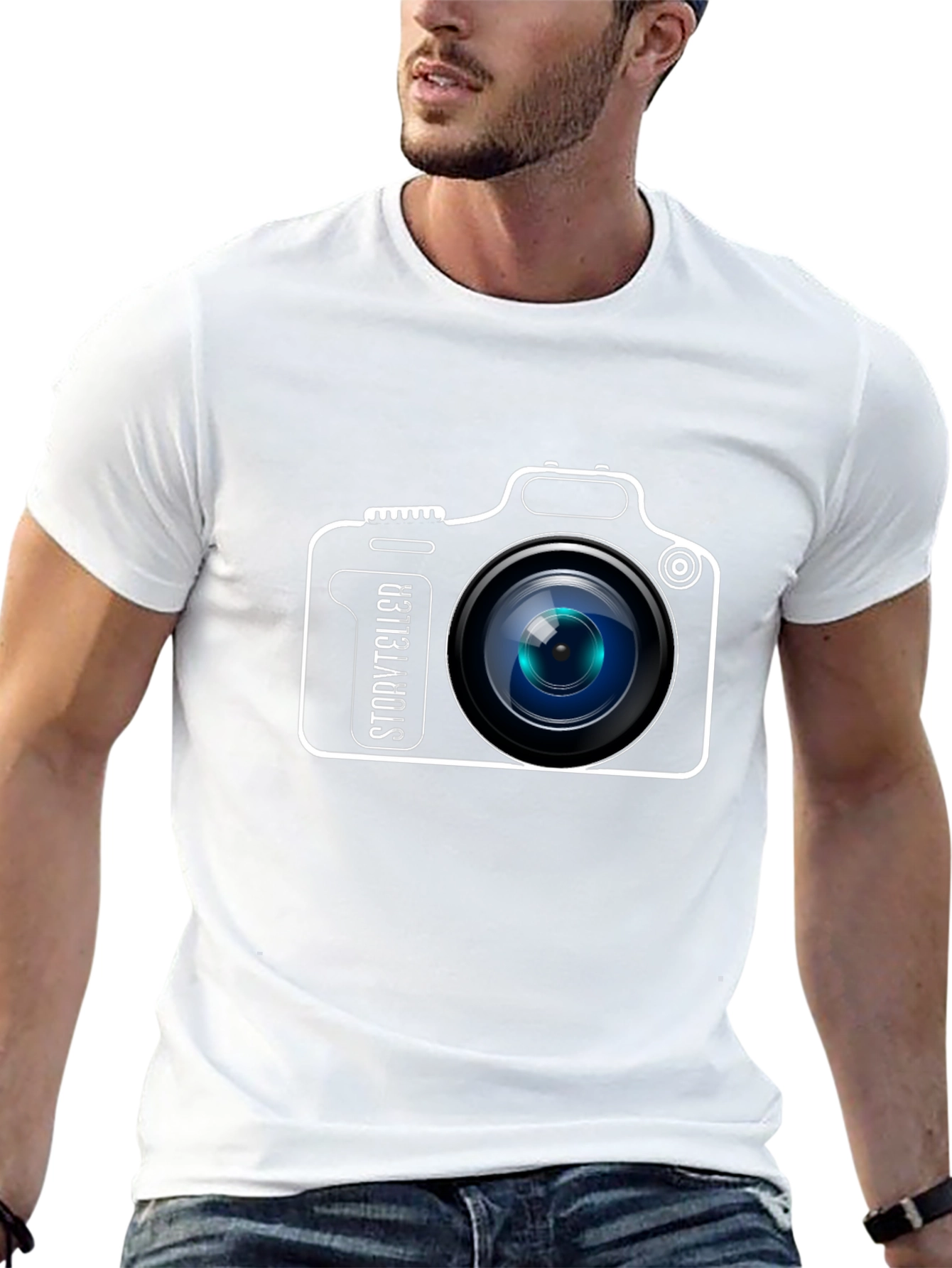 Storyteller Camera Graphic T-Shirt - Black