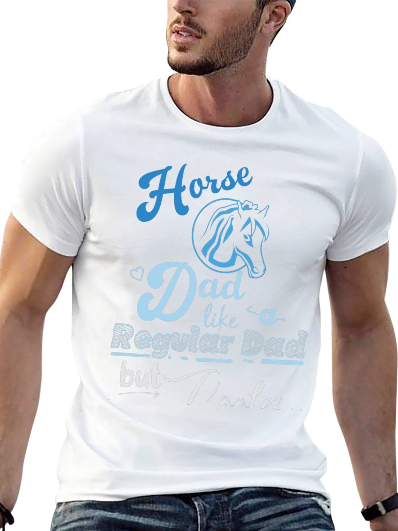 Horse Dad T-Shirt - Regular Dad But Cooler
