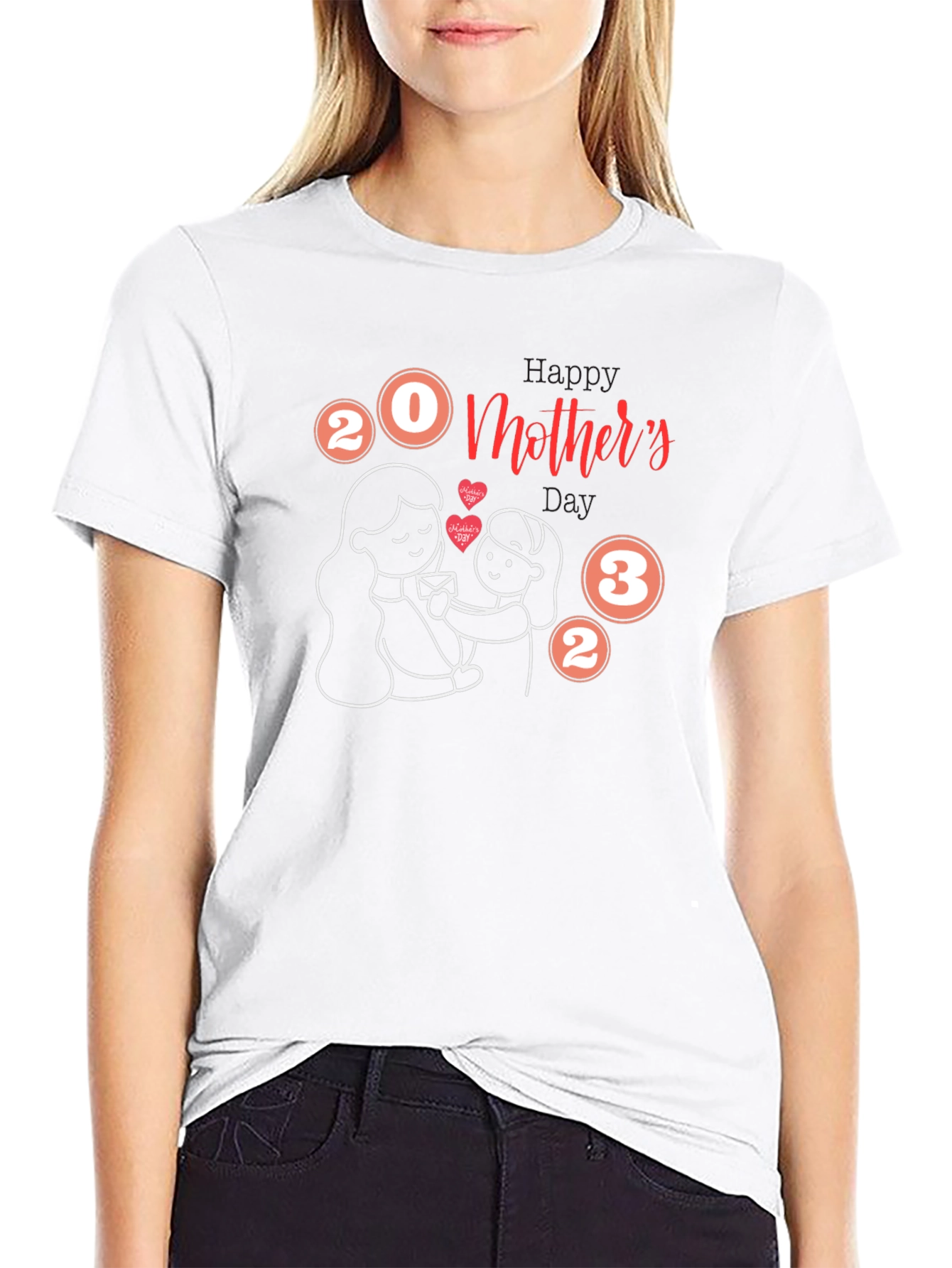 Happy Mothers Day 2023 Black T-Shirt
