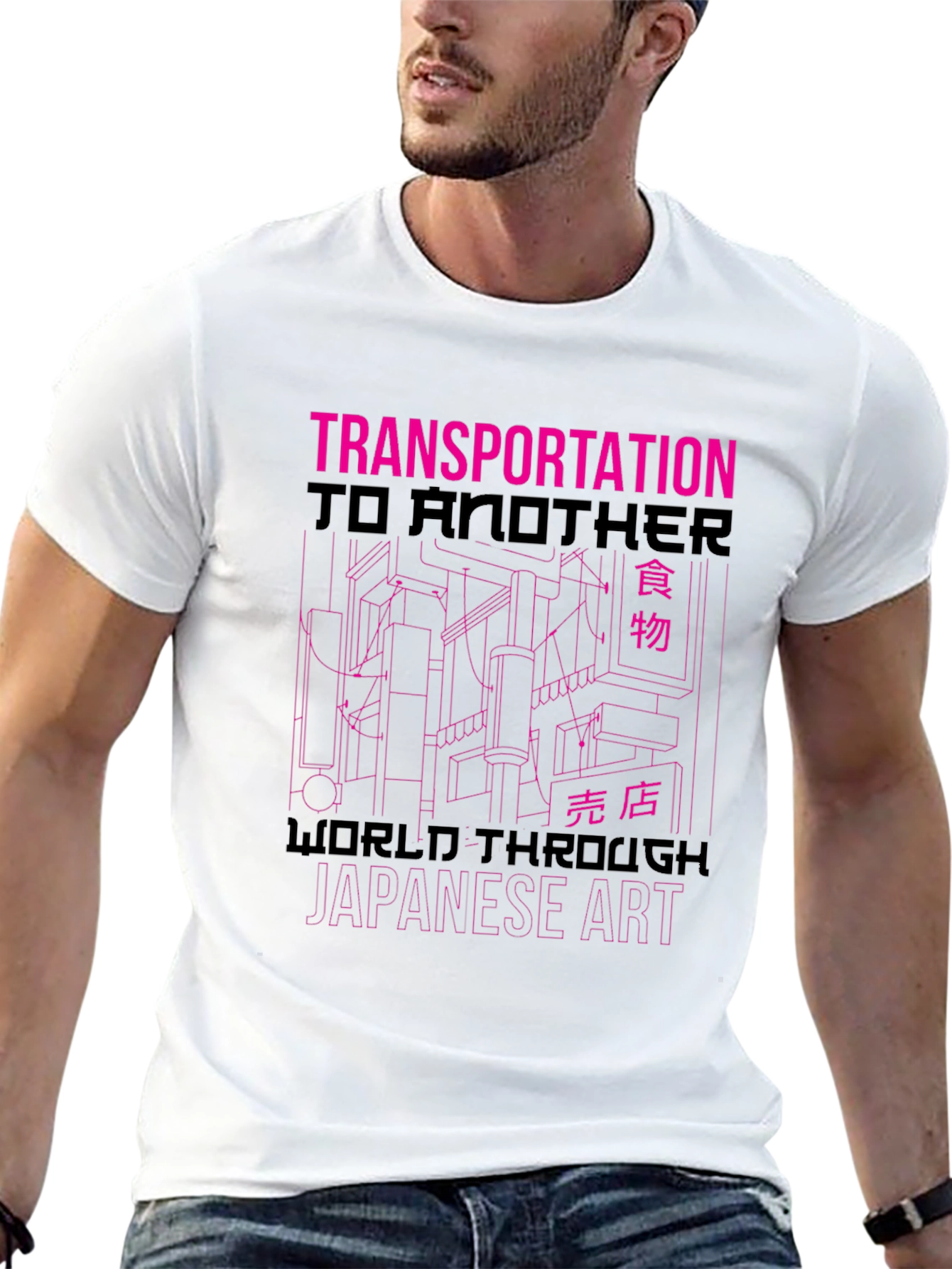 Transportation Japanese Art Graphic Tee