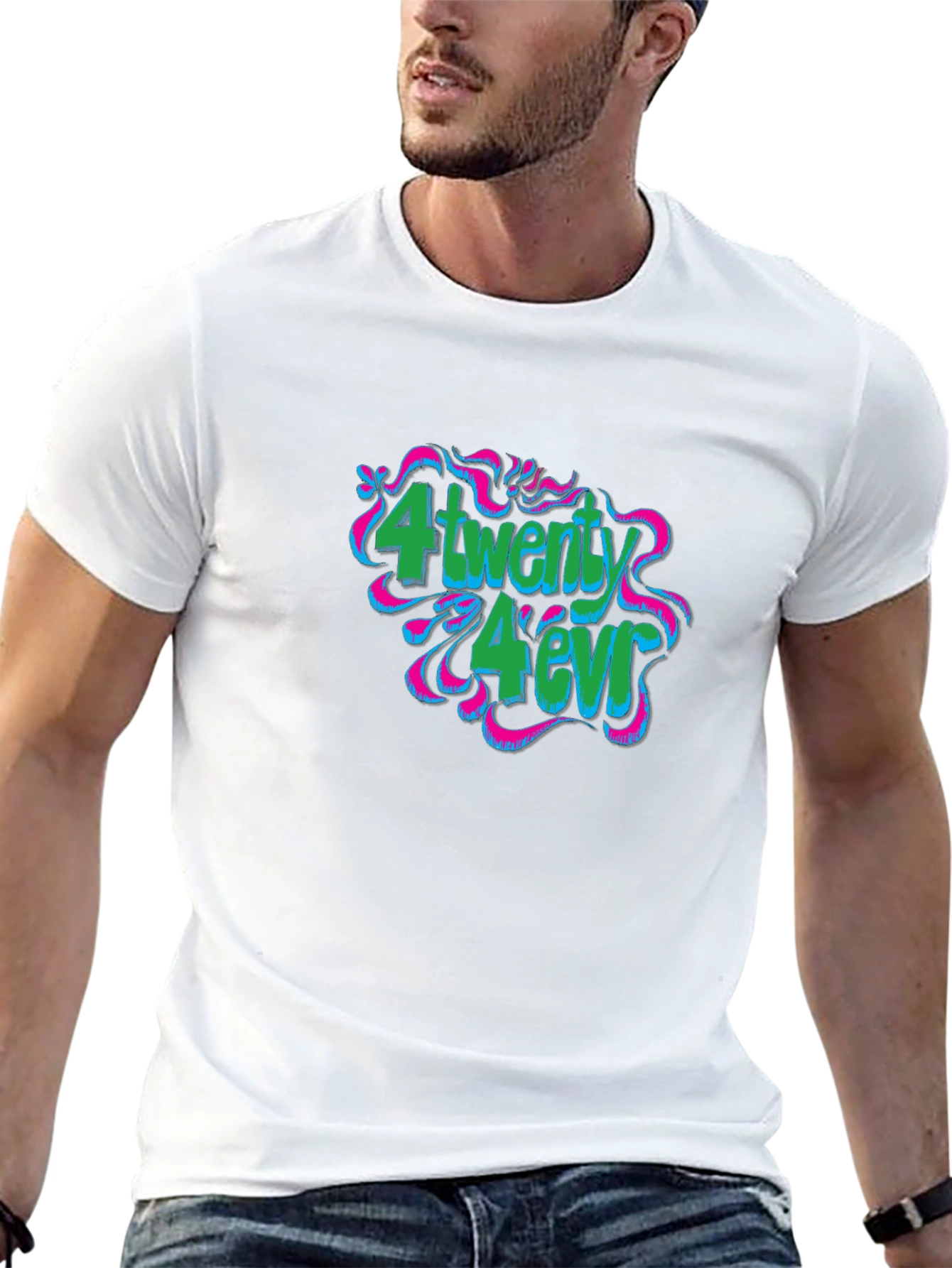 4Twenty 4Ever Black Graphic T-Shirt