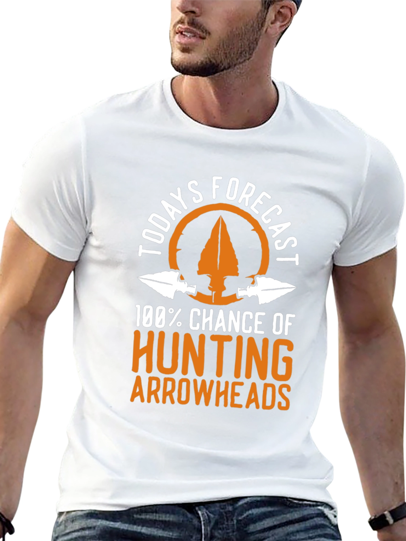 Hunting Arrowheads Forecast Graphic T-Shirt