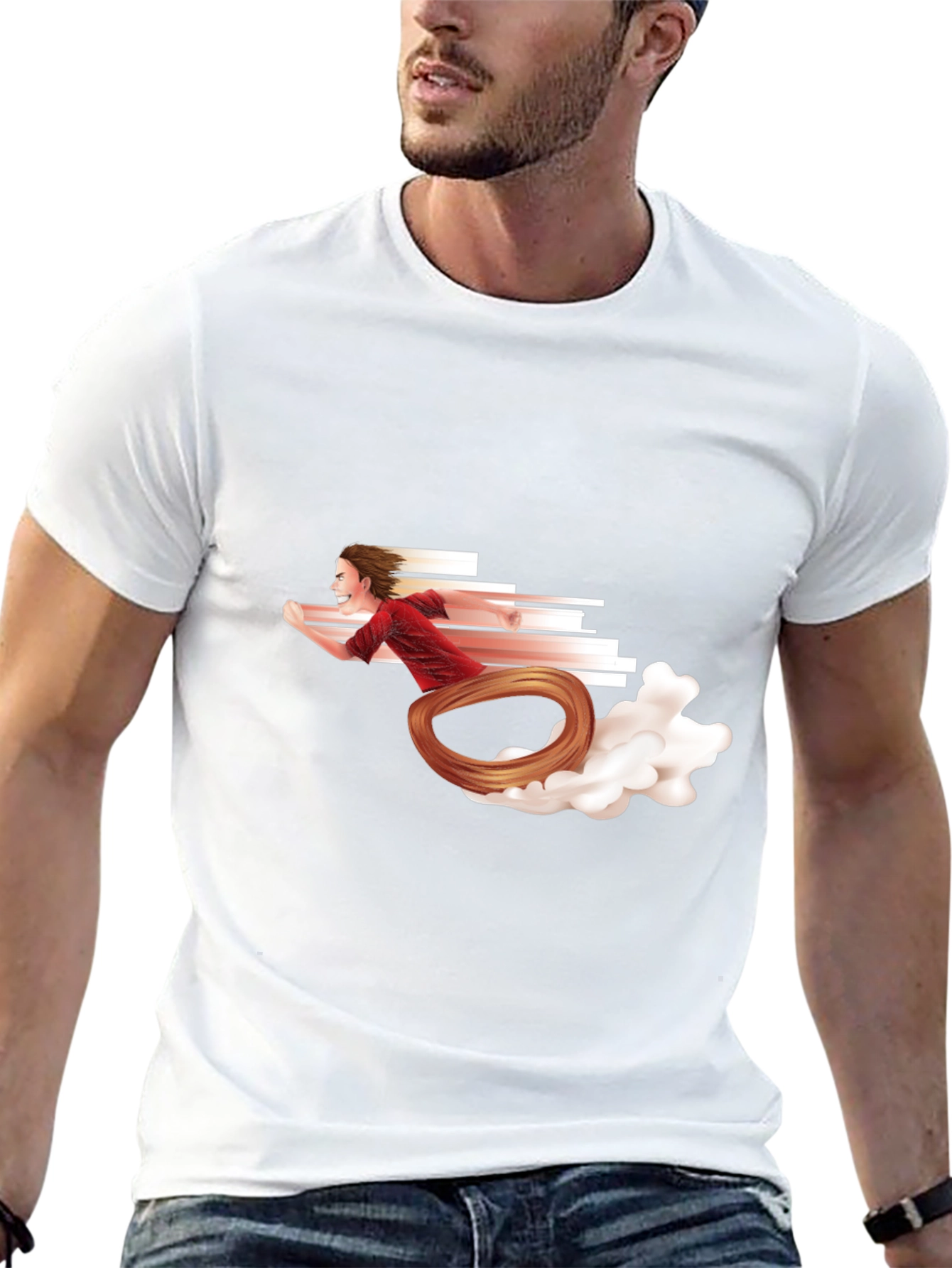 Speedster Graphic Tee - Black Cotton Blend
