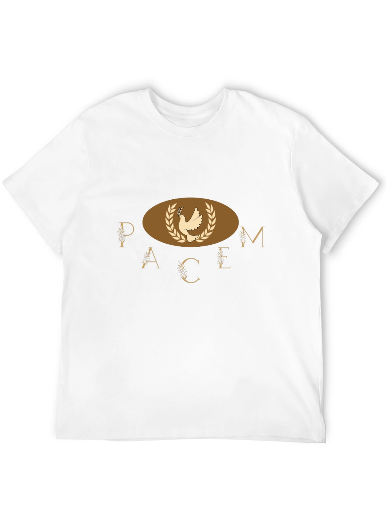 Peace Dove Graphic Print Mens T-Shirt