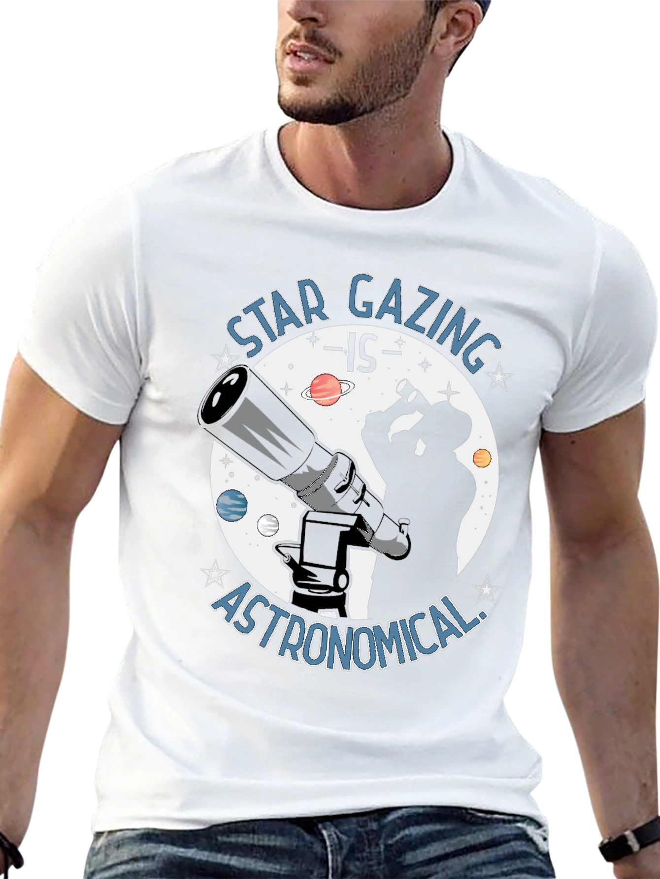 Star Gazing is Astronomical Black T-Shirt