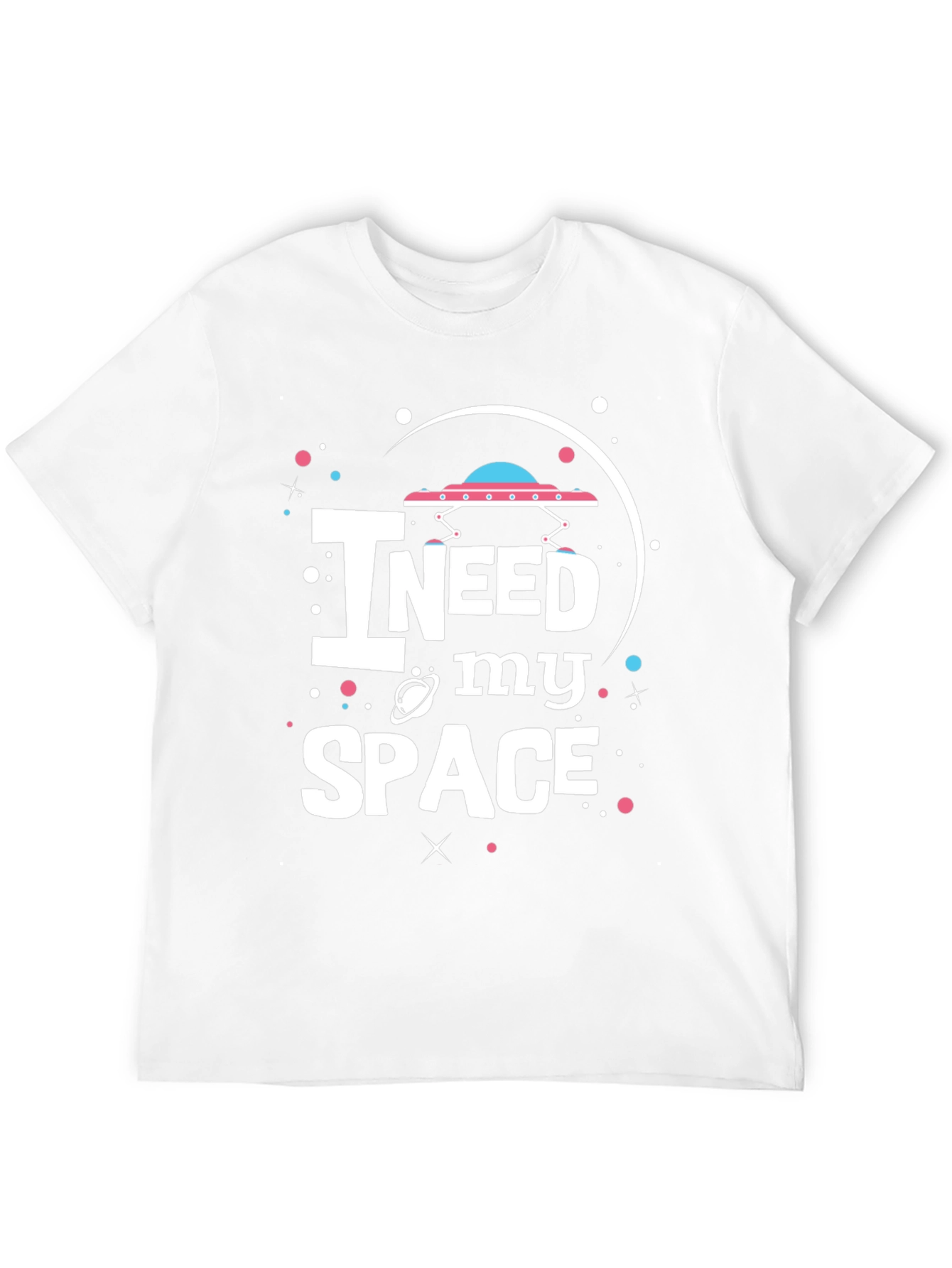 I Need My Space Black Graphic T-Shirt