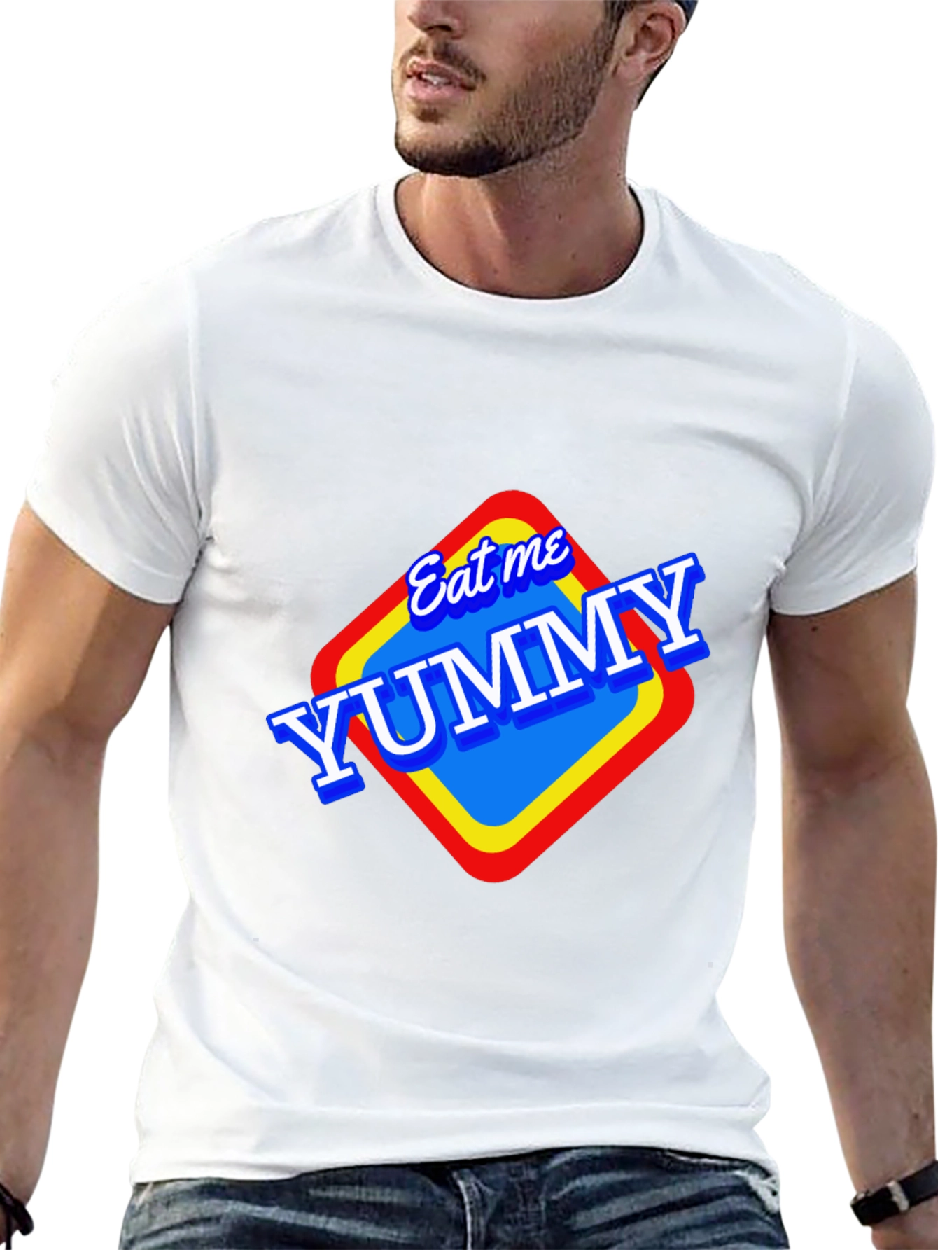 Eat Me Yummy Graphic Tee - Black Unisex T-Shirt