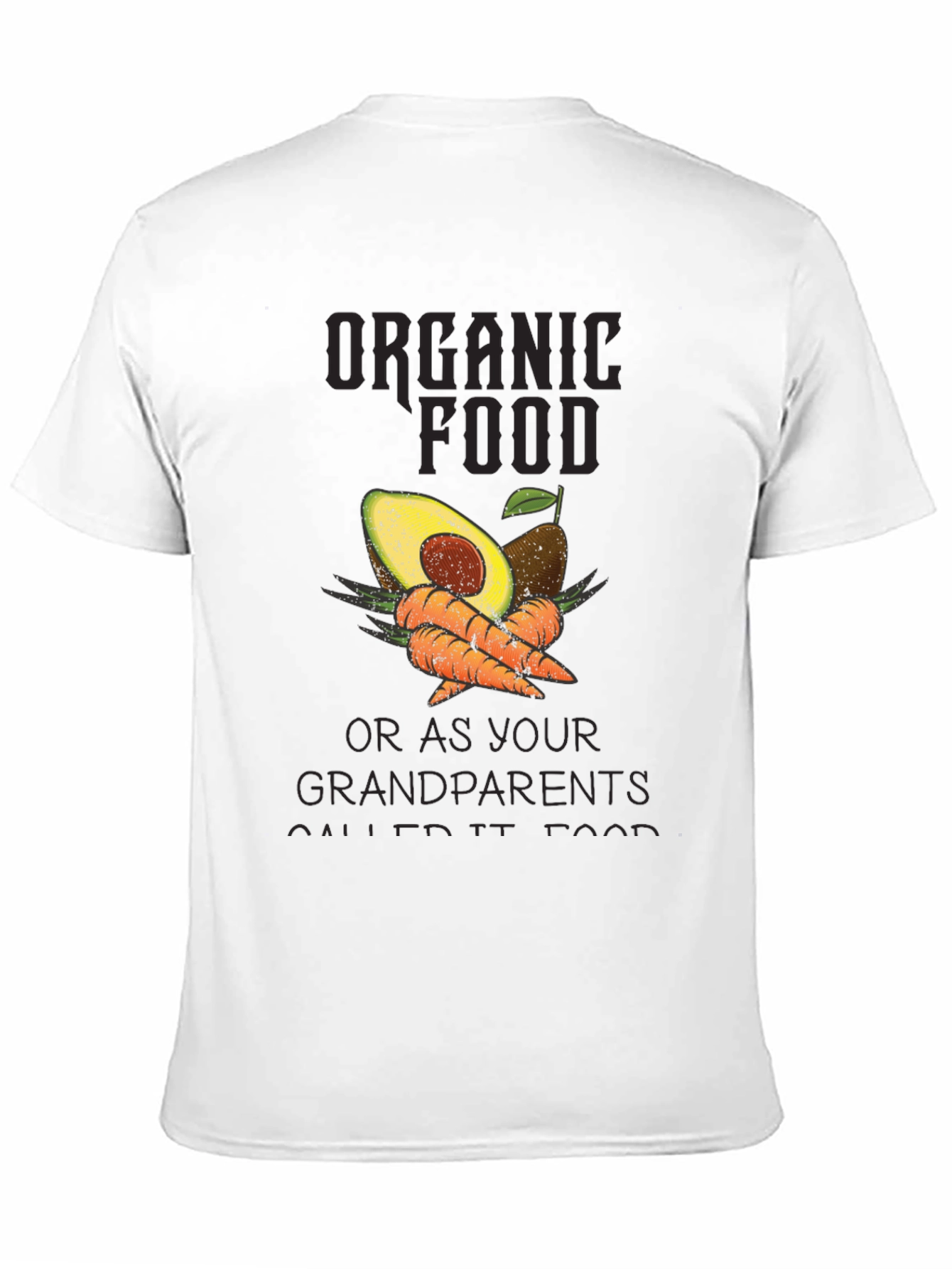 Organic Food T-Shirt: Avocado & Carrots