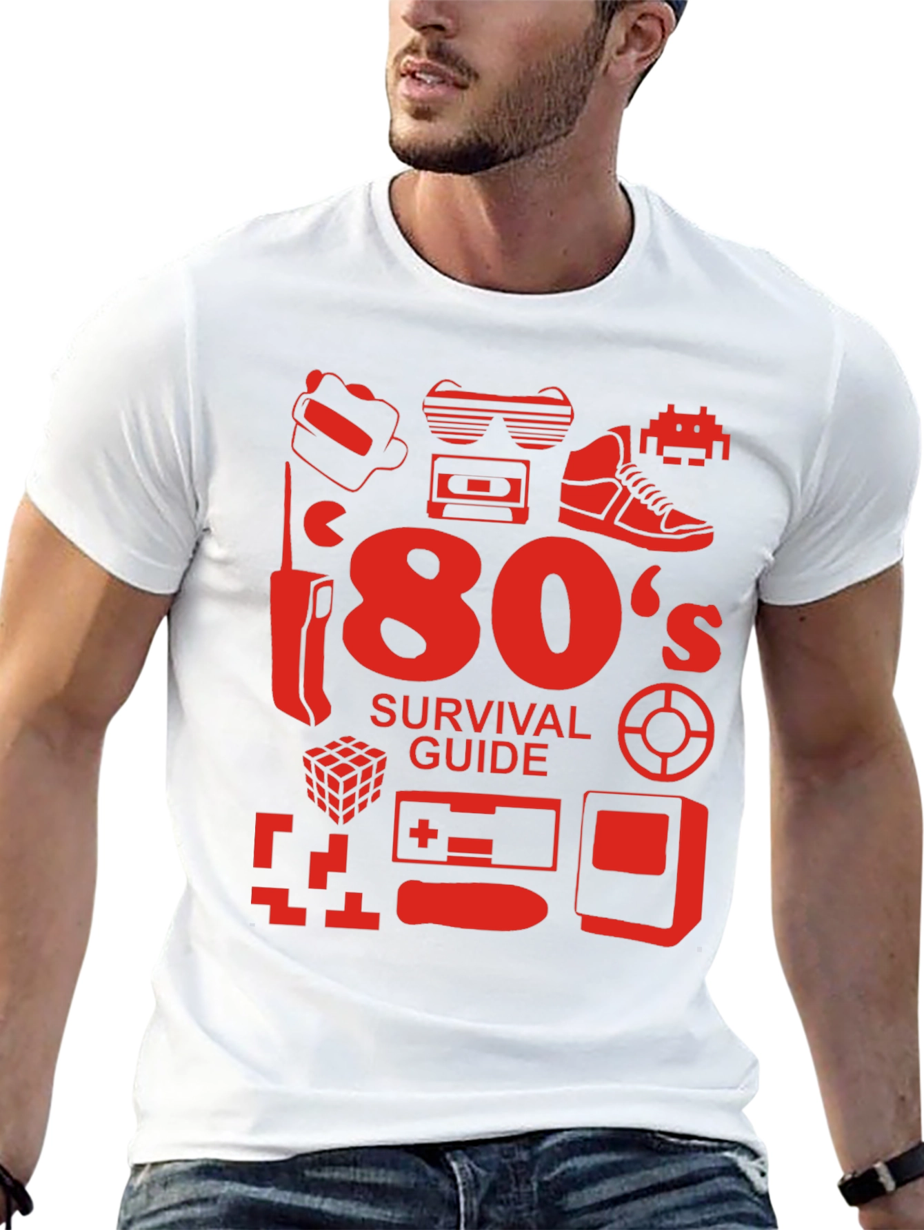 80s Survival Guide Black T-Shirt