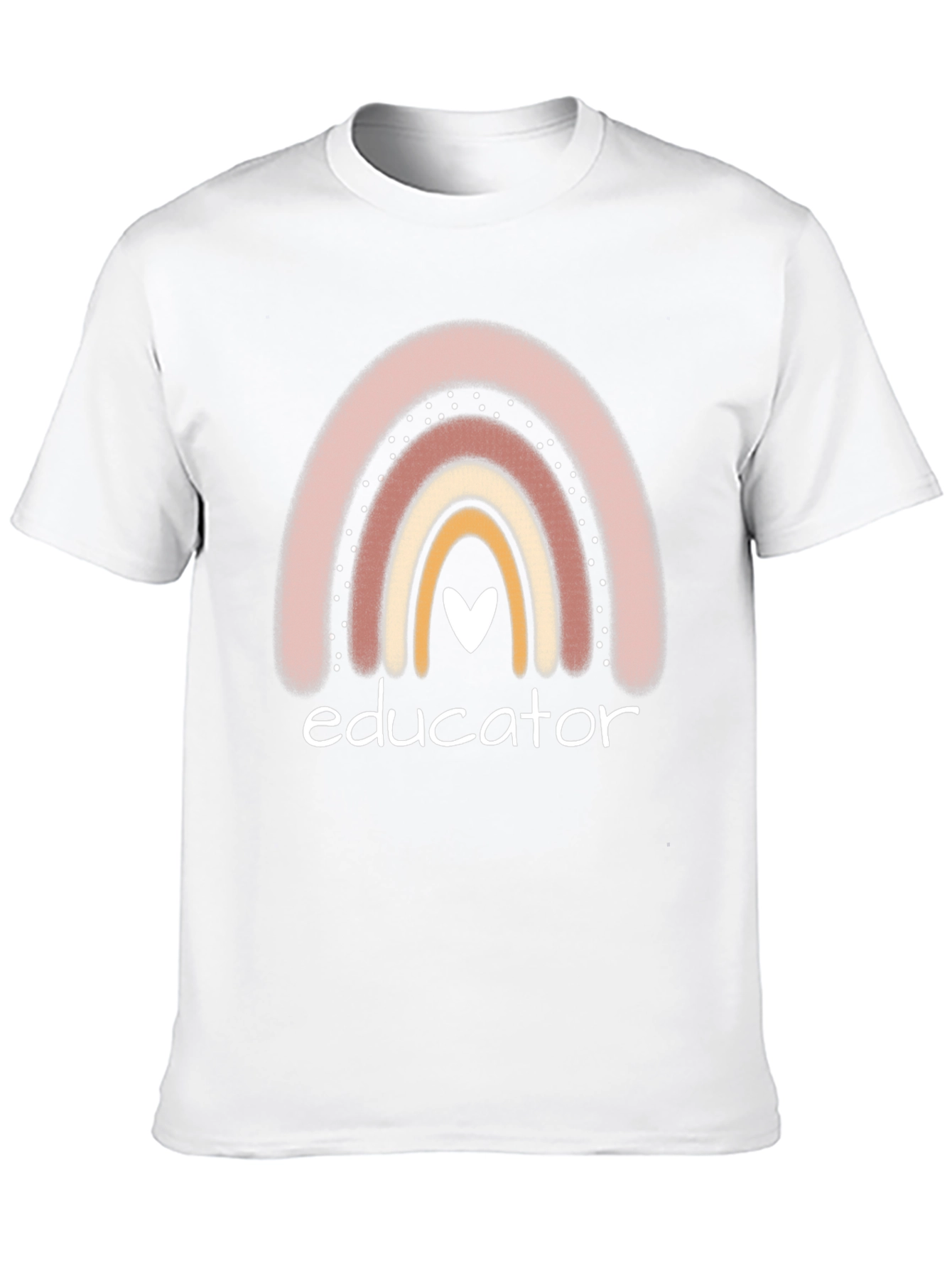 Educator Rainbow Heart T-Shirt
