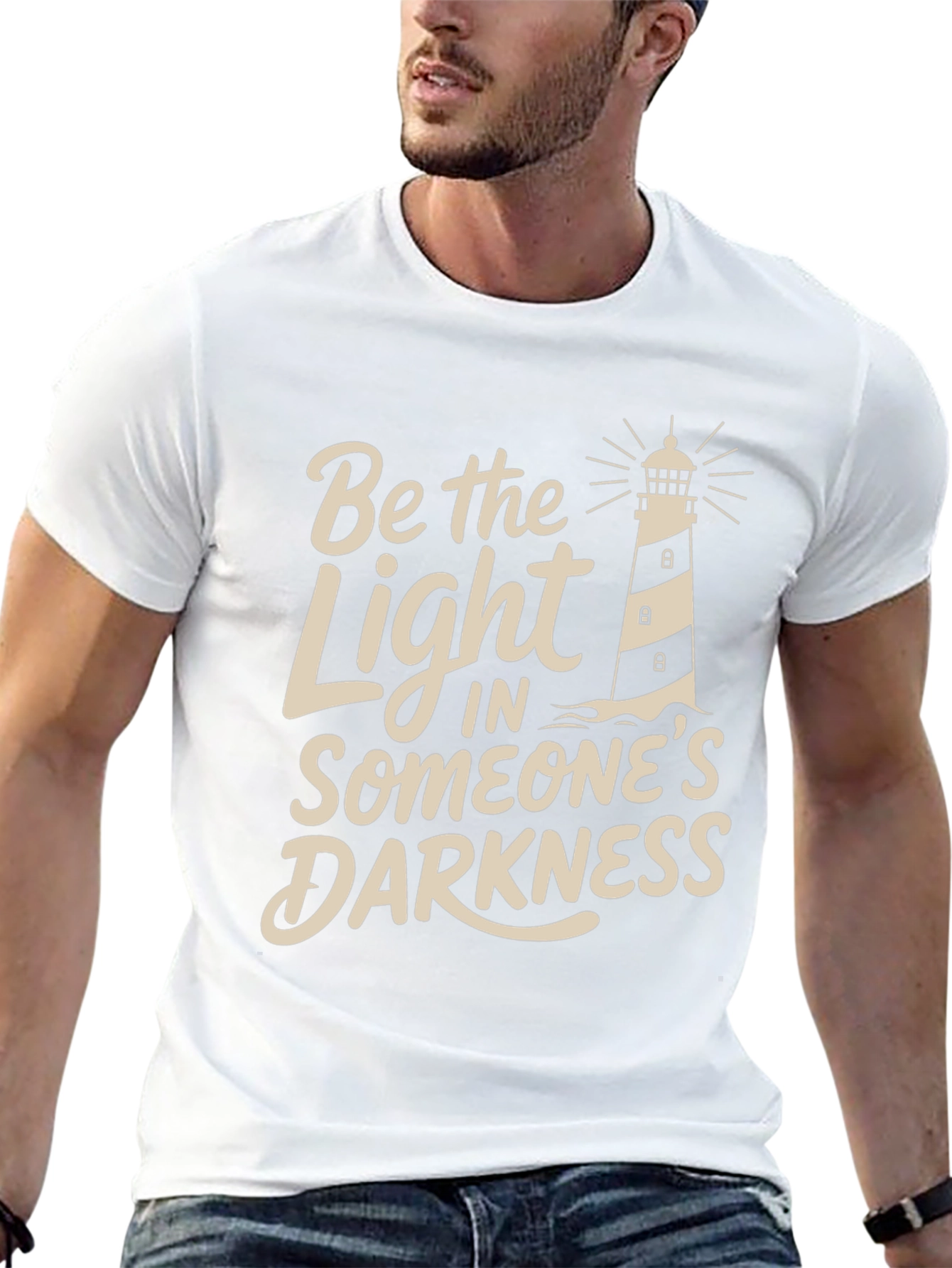 Be the Light T-Shirt - Lighthouse Graphic Tee