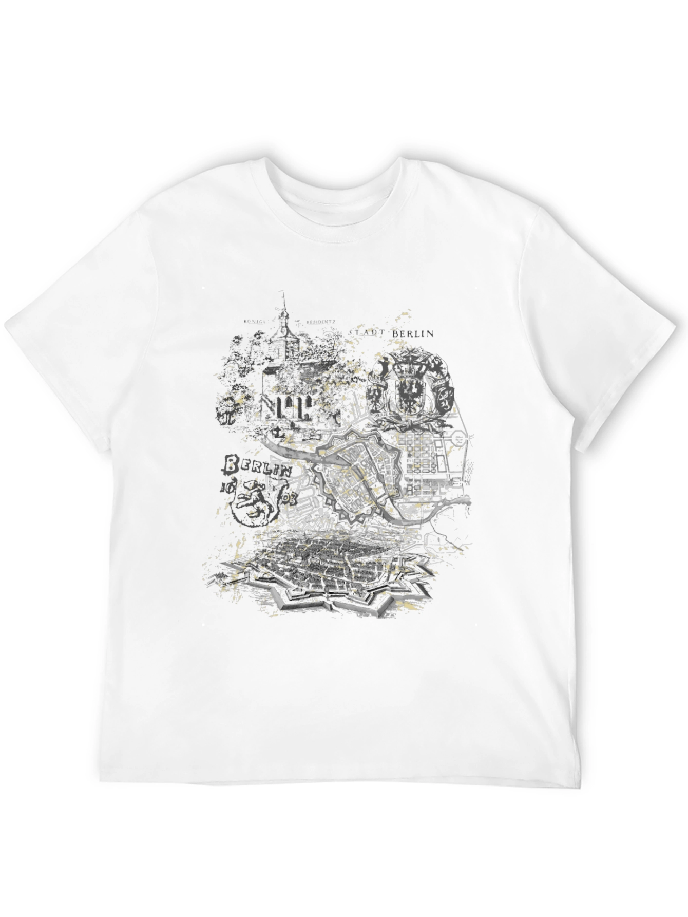 Berlin Map Graphic Tee - Stylish Cityscape T-Shirt